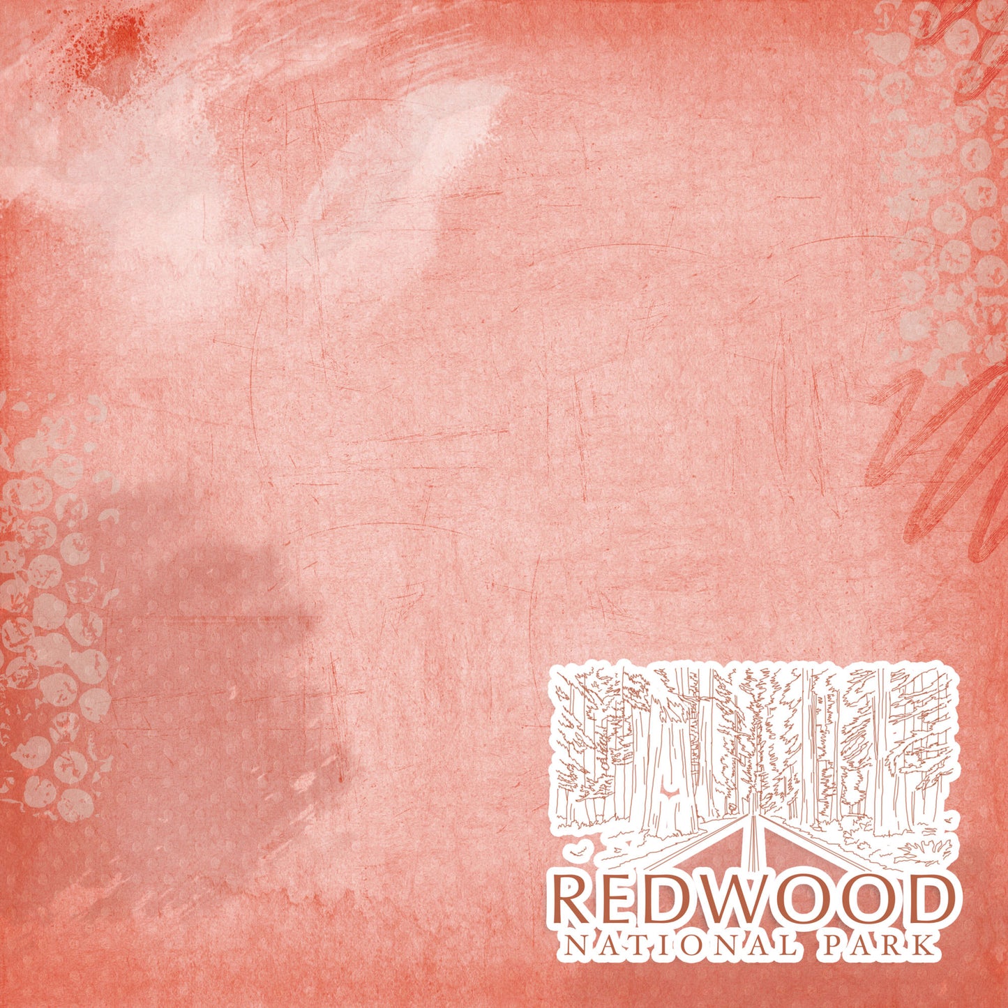 National Parks Collection Redwood National Park 12 x 12 Double-Sided Scrapbook Paper by SSC Designs - 15 Pack