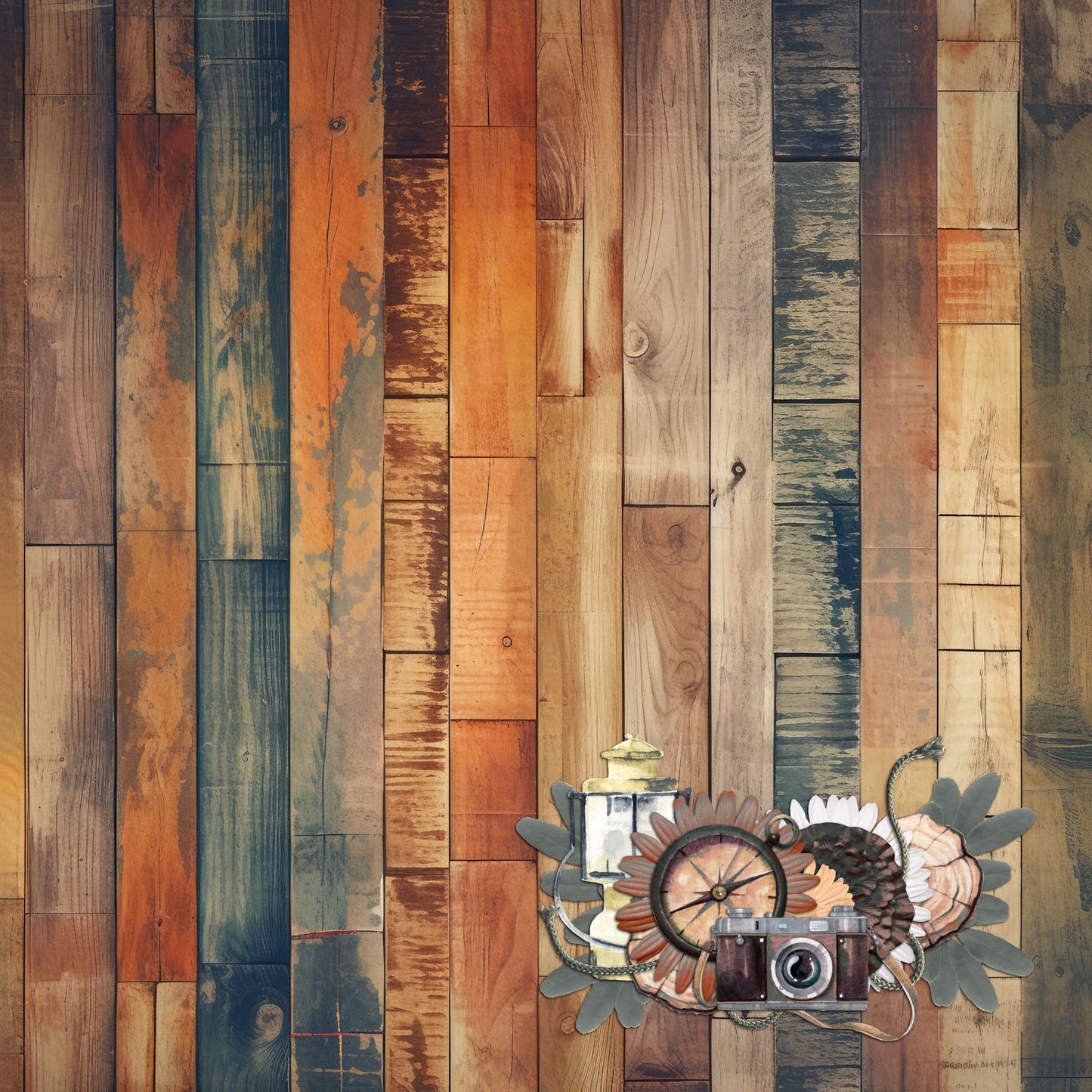 National Parks Collection Redwood National Park 12 x 12 Double-Sided Scrapbook Paper by SSC Designs - 15 Pack