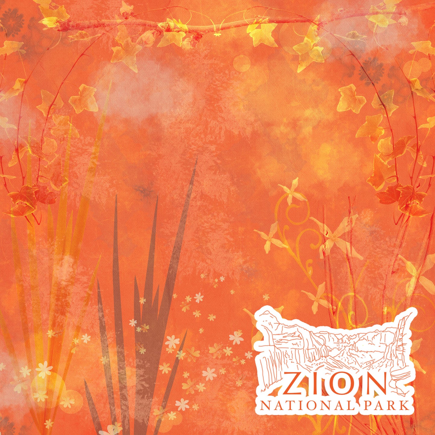National Parks Collection Zion National Park 12 x 12 Double-Sided Scrapbook Paper by SSC Designs - 15 Pack