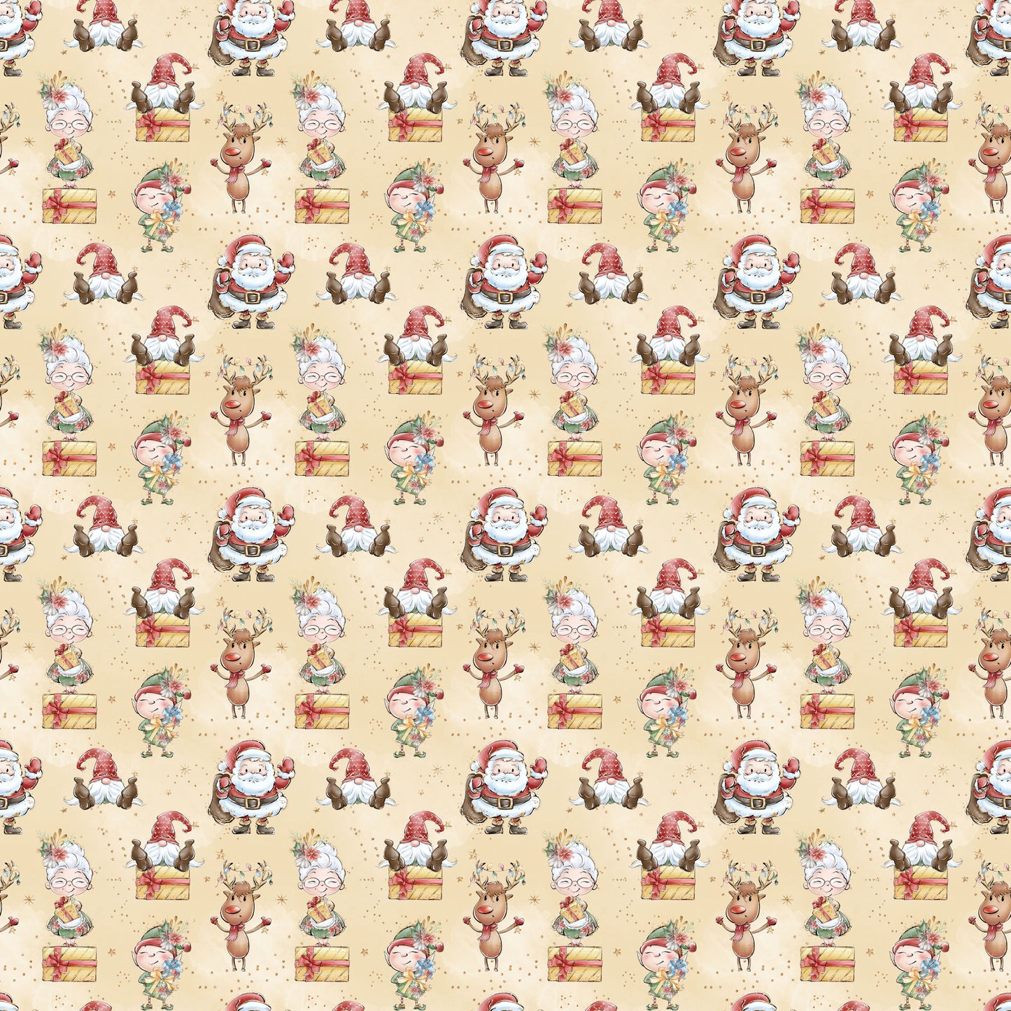 North Pole Collection Busy, Busy Elves 12 x 12 Double-Sided Scrapbook Paper by SSC Designs - 15 Pack