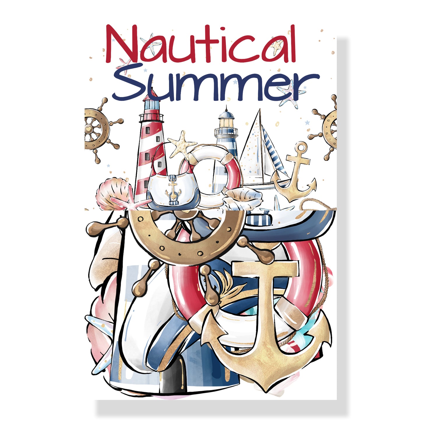 Nautical Summer 12 x 12 Scrapbook Paper & Embellishment Kit by SSC Designs - 3 Kits