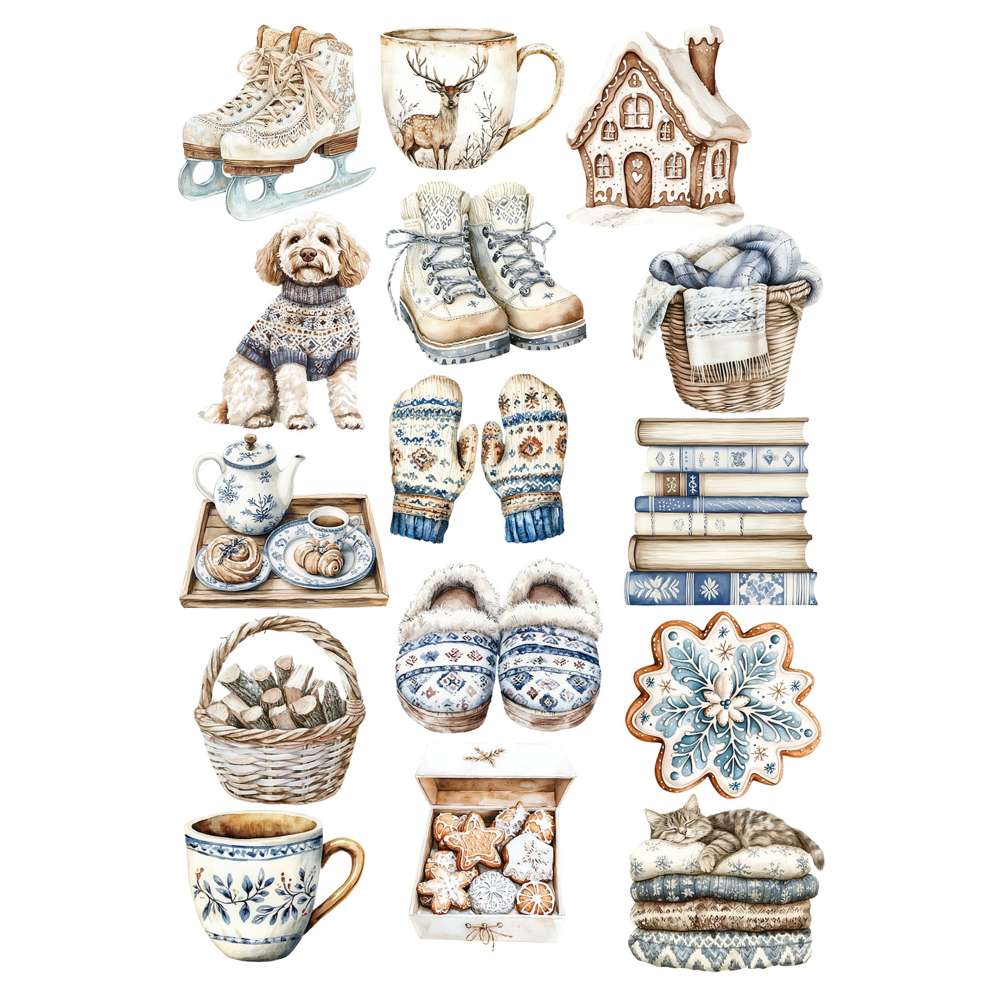 Nordic Winter Collection Laser Cut Scrapbook Ephemera Embellishments by SSC Designs - 3 Packs