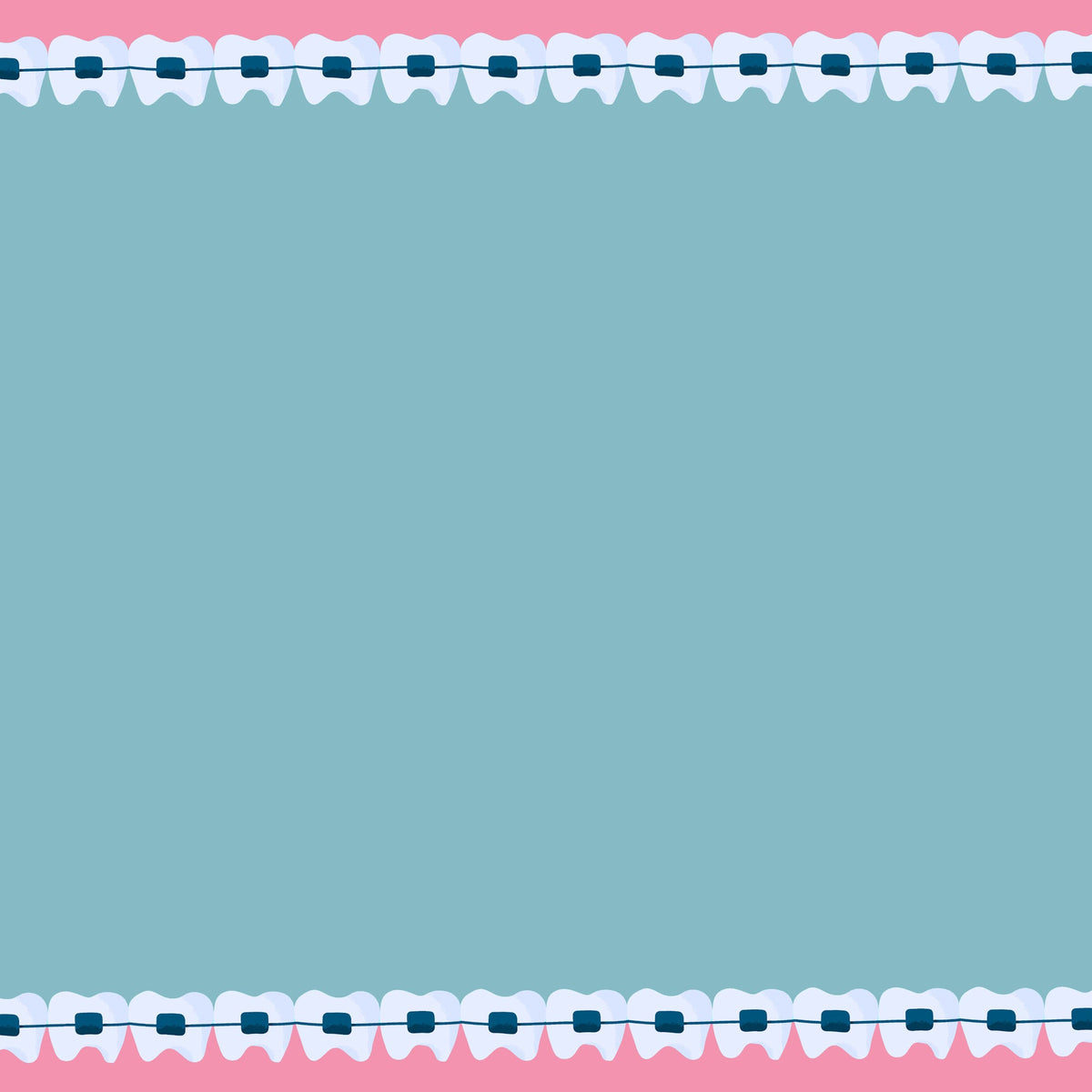 Occupation Collection Orthodontic Braces 12 x 12 Double Sided Scrapbook Paper by SSC Designs