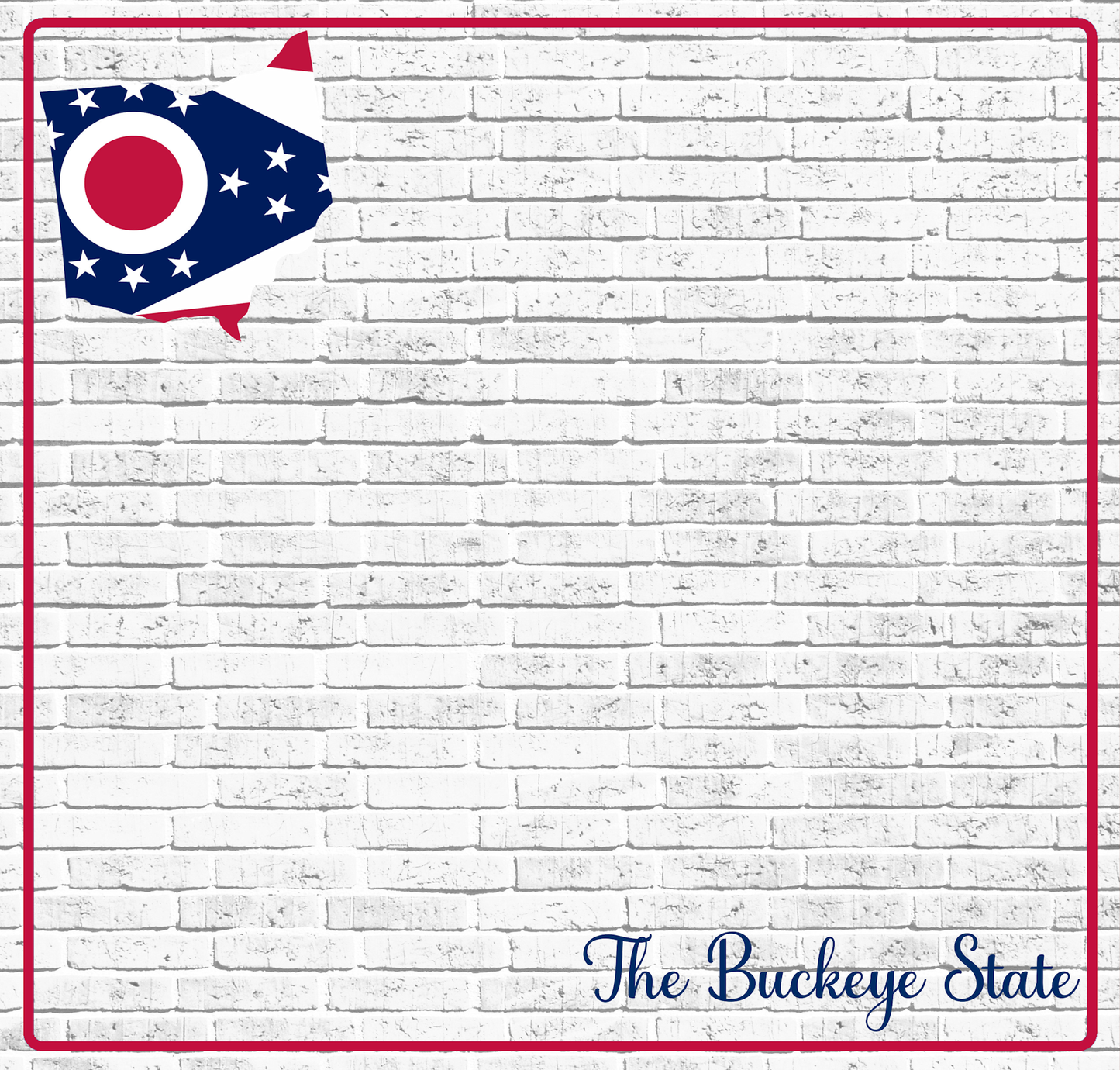 Fifty States Collection Ohio 12 x 12 Double-Sided Scrapbook Paper by SSC Designs - 15 Pack