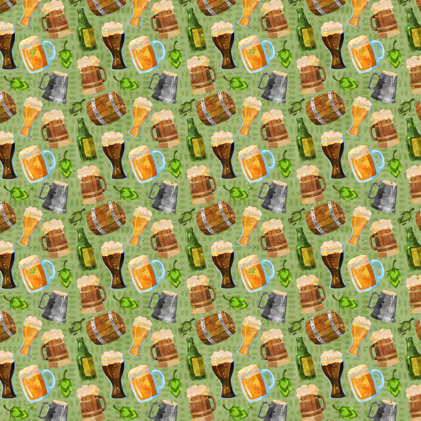PhantasiaDesign's Oktoberfest Collection Beer Me 12 x 12 Double-Sided Scrapbook Paper - 15 Pack