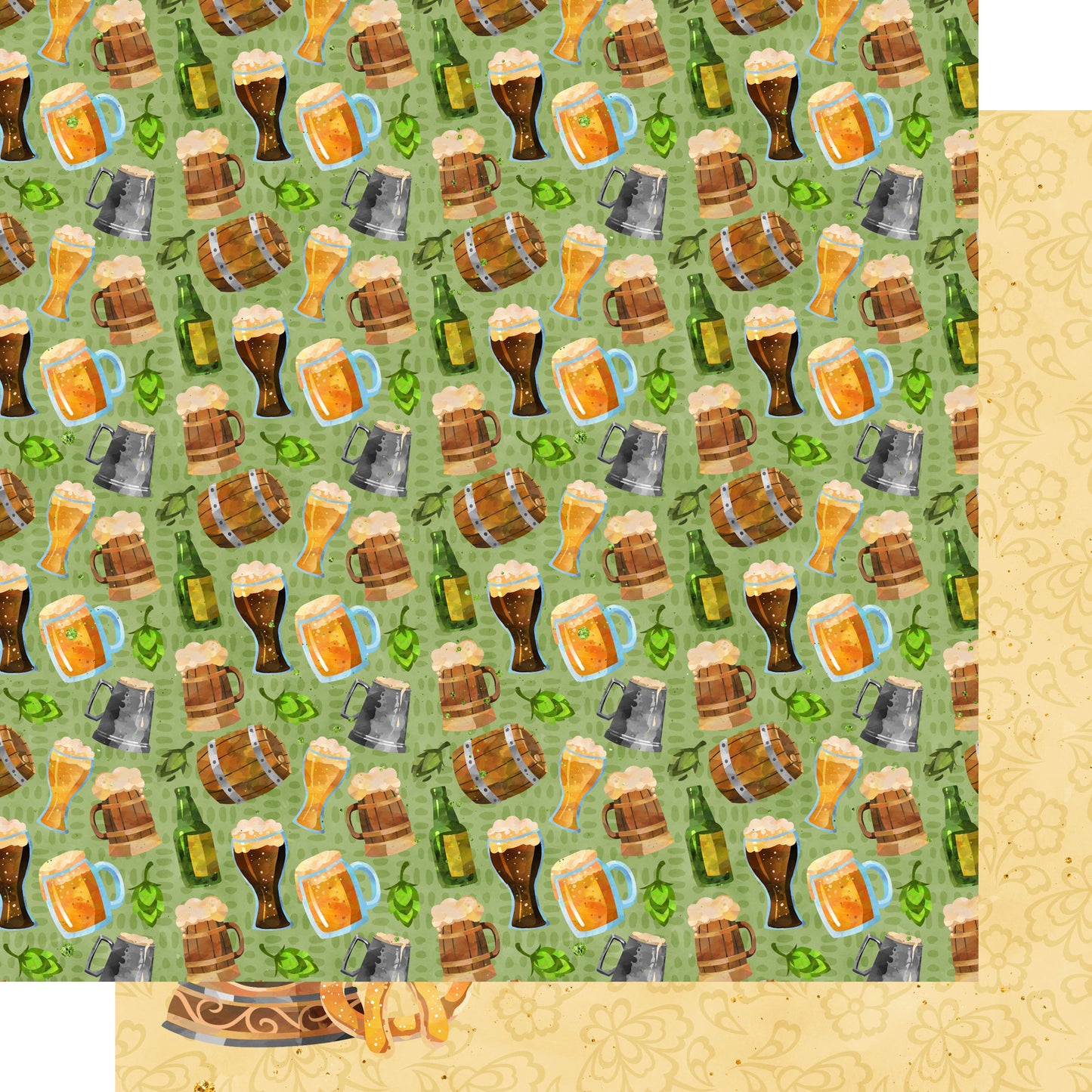 PhantasiaDesign's Oktoberfest 12 x 12 Scrapbook Paper Pack & Embellishment Kit - 3 Kits