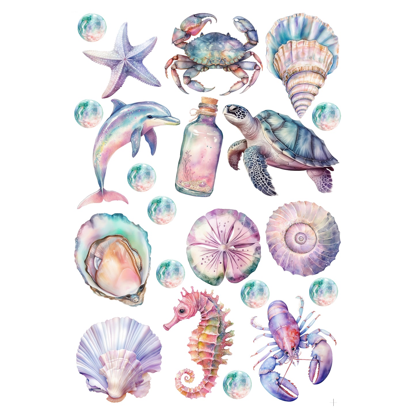 Ocean Serenity Collection Laser Cut Scrapbook Ephemera Embellishments by SSC Designs - 3 Packs