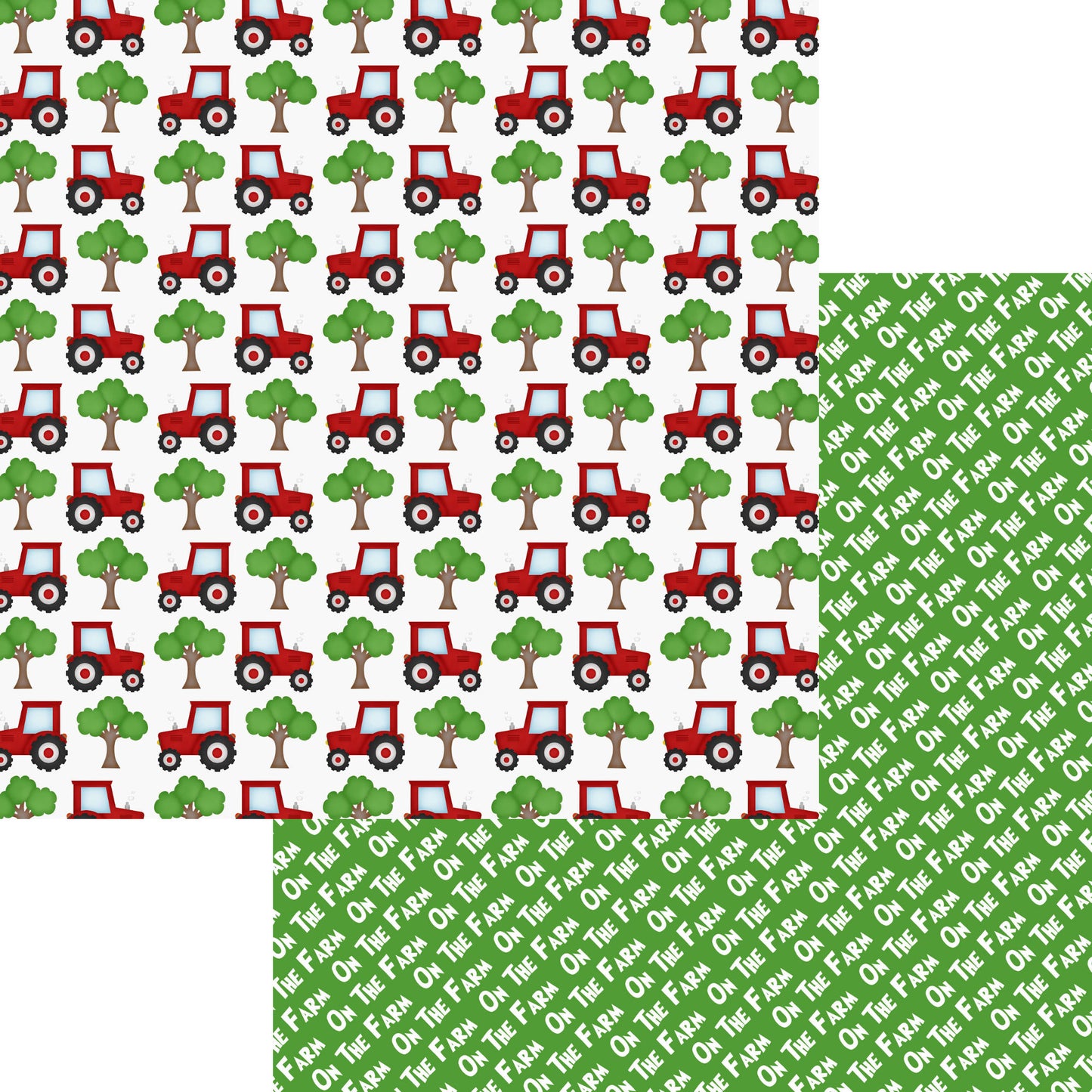 On The Farm Collection Plow The Fields 12 x 12 Double-Sided Scrapbook Paper by SSC Designs - 15 Pack