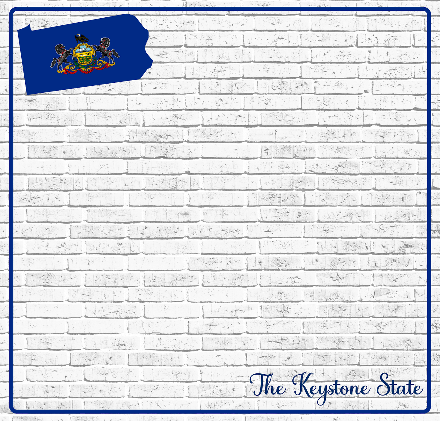 Fifty States Collection Pennsylvania 12 x 12 Double-Sided Scrapbook Paper by SSC Designs - 15 Pack