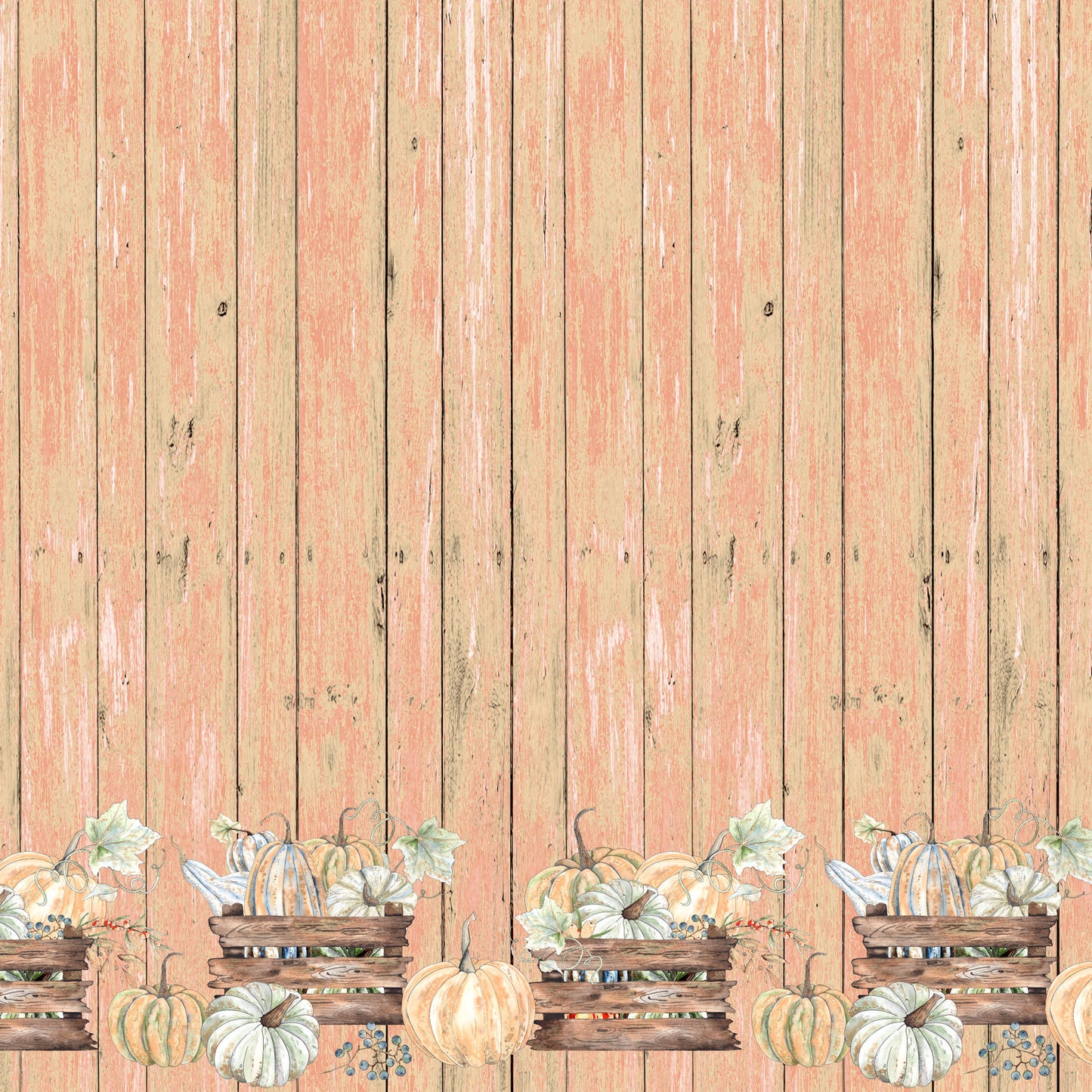 Pumpkin Patch Collection Pumpkin Crates 12 x 12 Double-Sided Scrapbook Paper - 15 Pack