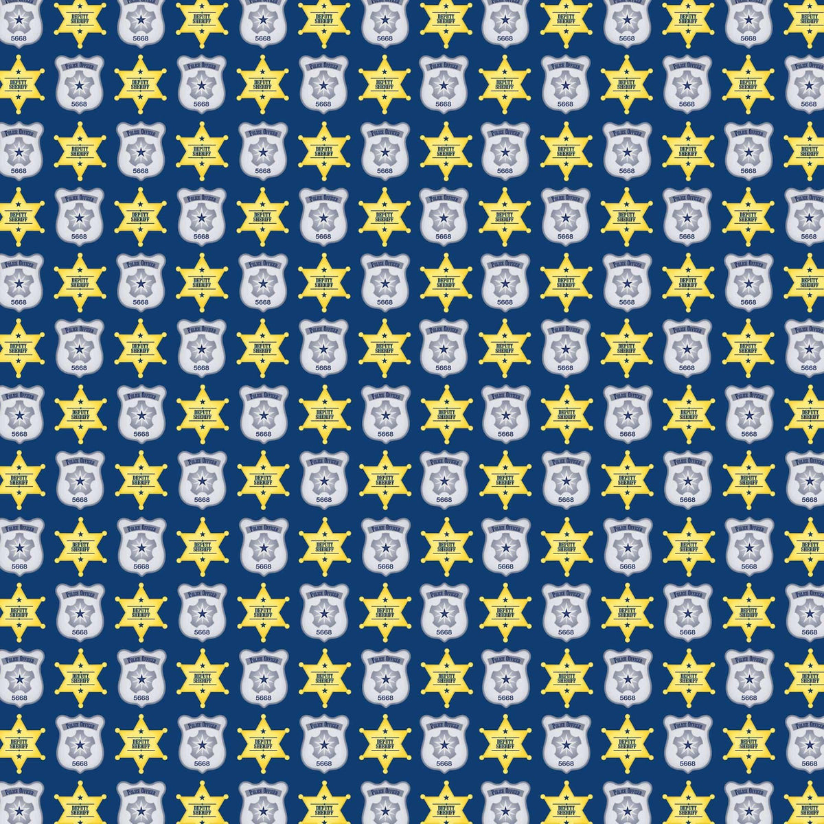 Occupation Collection Police Officer 12 x 12 Double-Sided Scrapbook Paper by SSC Designs