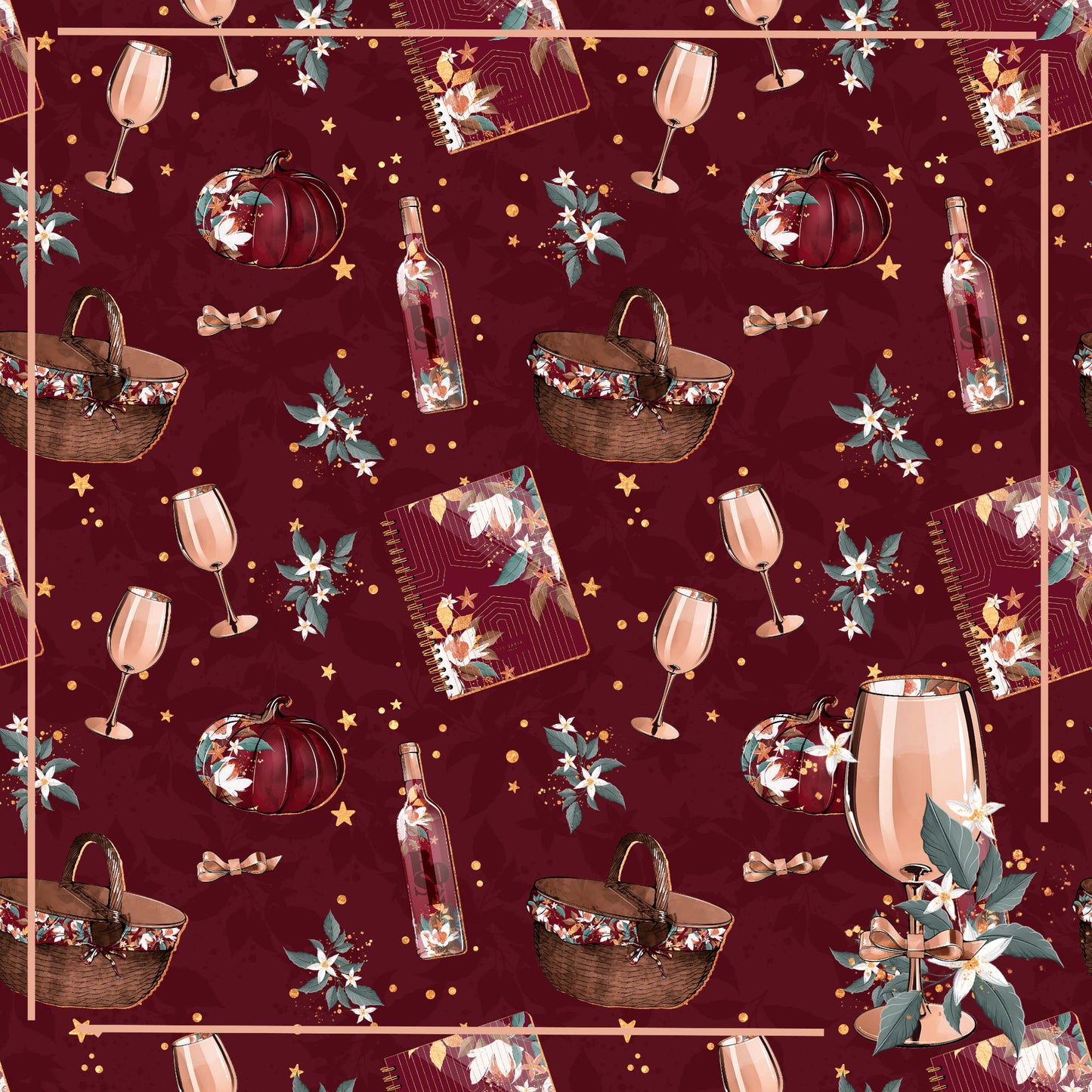 Frou Frou's It's A Rose Day Collection I'll Have Red 12 x 12 Double-Sided Scrapbook Paper - 15 Pack