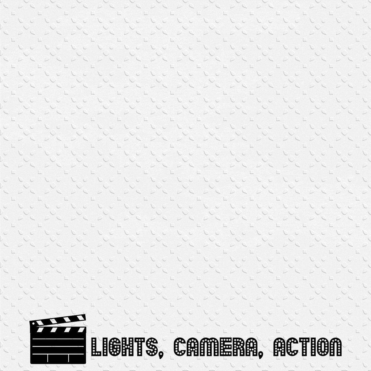Lights, Camera, Action 12 x 12 Double-Sided Scrapbook Paper by SSC Designs - 15 Pack