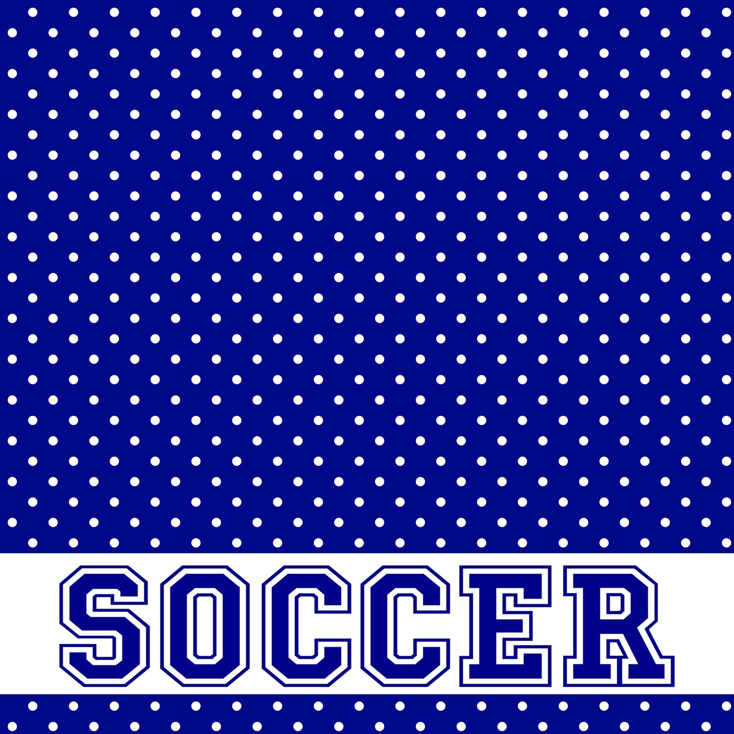 School Customs Collection Soccer 12 x 12 Double-Sided Scrapbook Paper by SSC Designs - Pack of 15