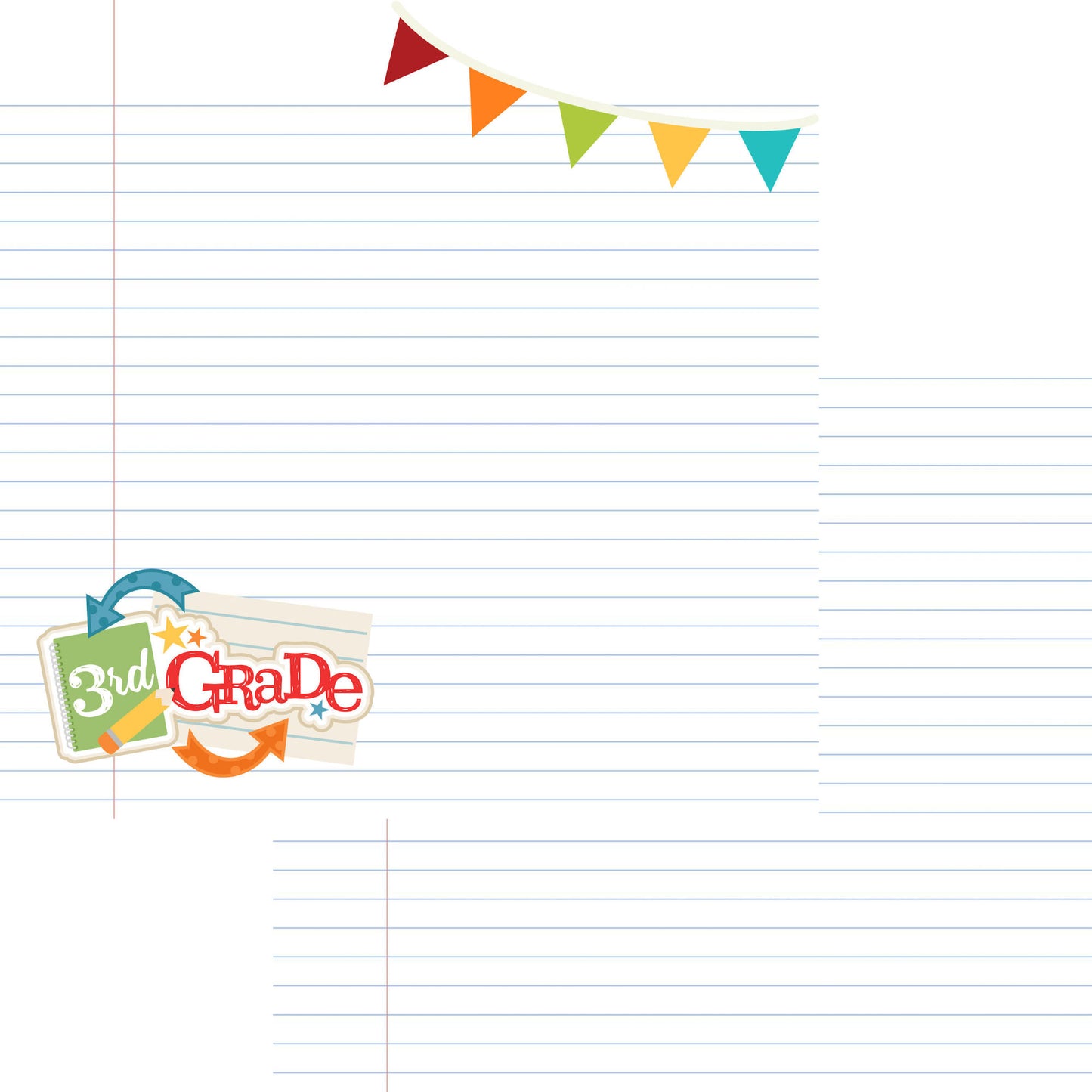 School Days 12 x 12 Scrapbook Paper & Embellishment Kit by SSC Designs - 3 Kits