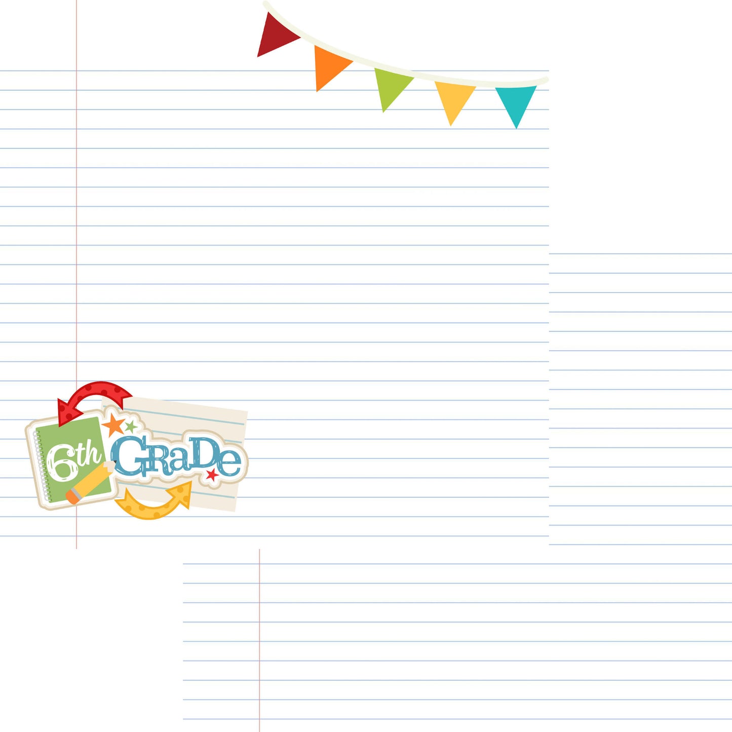 School Days 12 x 12 Scrapbook Paper & Embellishment Kit by SSC Designs - 3 Kits
