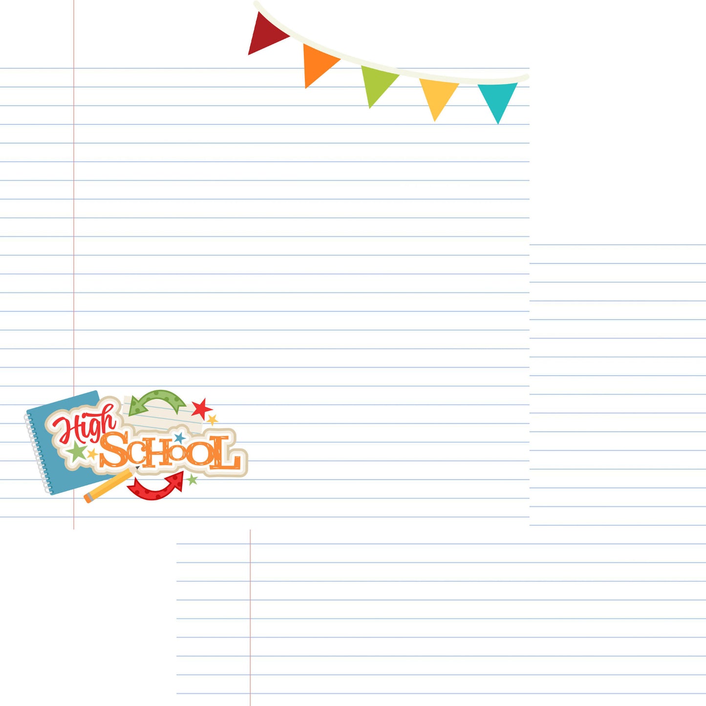 School Days 12 x 12 Scrapbook Paper & Embellishment Kit by SSC Designs - 3 Kits