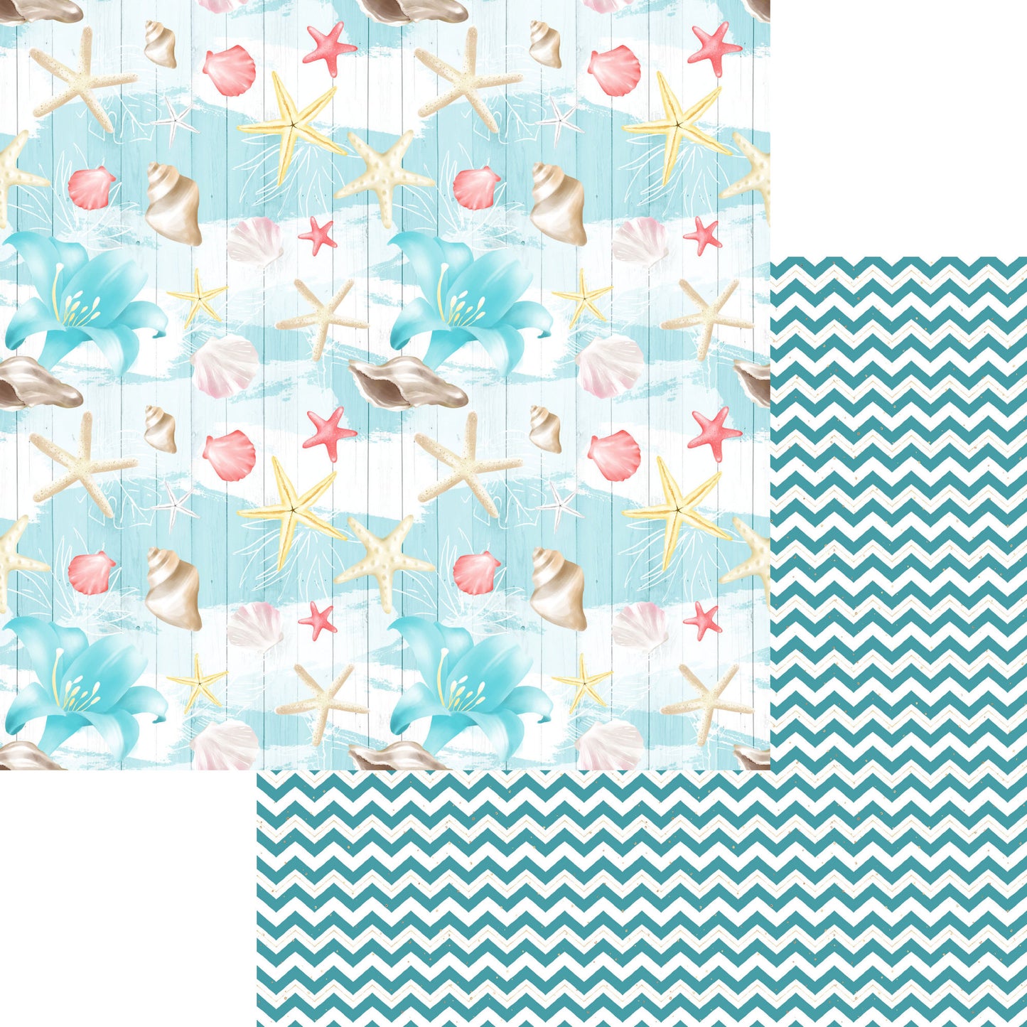 Nautical Summer 12 x 12 Scrapbook Paper & Embellishment Kit by SSC Designs - 3 Kits