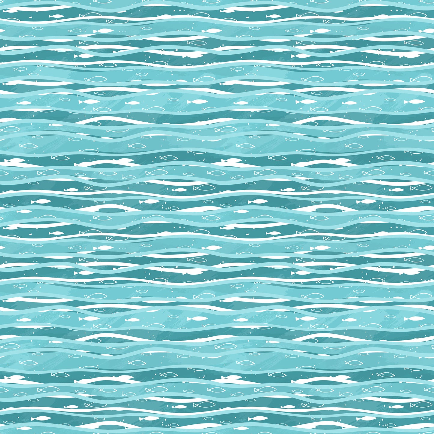 Nautical Summer Collection Wavy Water 12 x 12 Double-Sided Scrapbook Paper by SSC Designs - 15 Pack