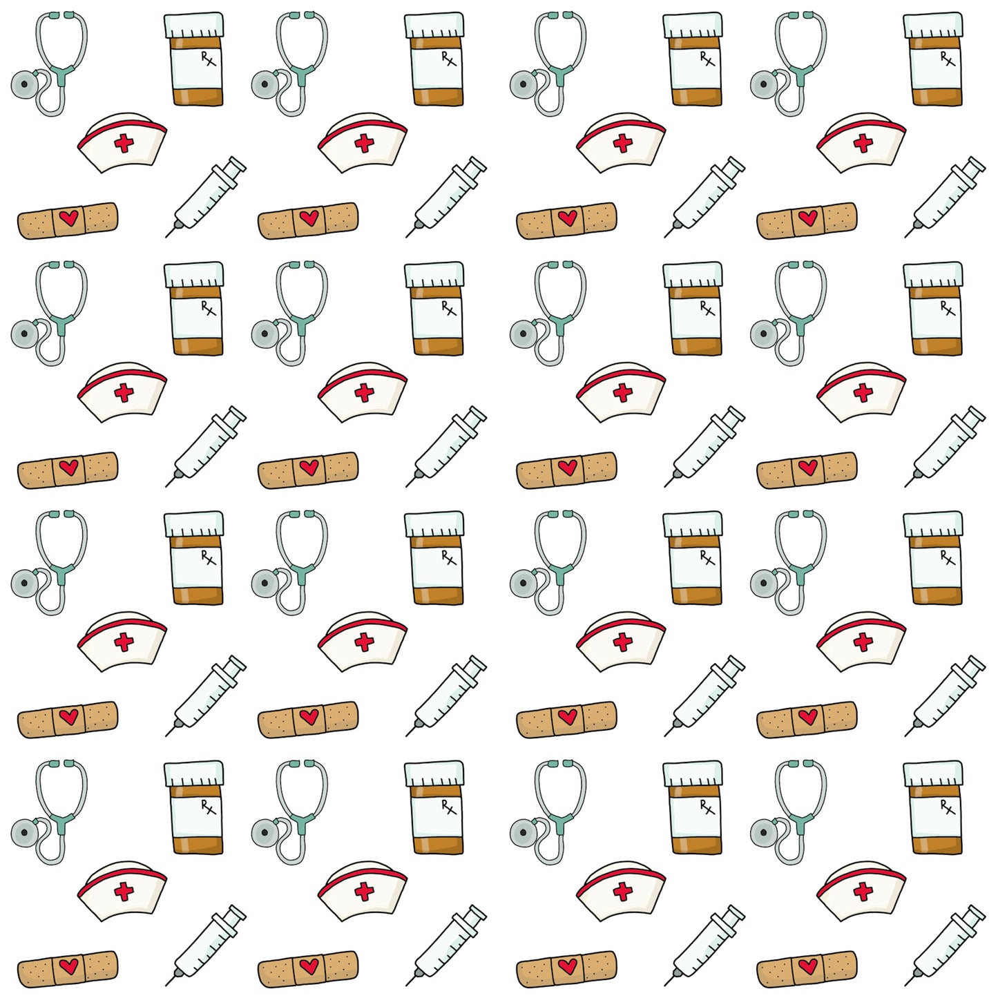 Occupation Collection Nurse Pride 12 x 12 Double Sided Scrapbook Paper by SSC Designs - 15 Pack