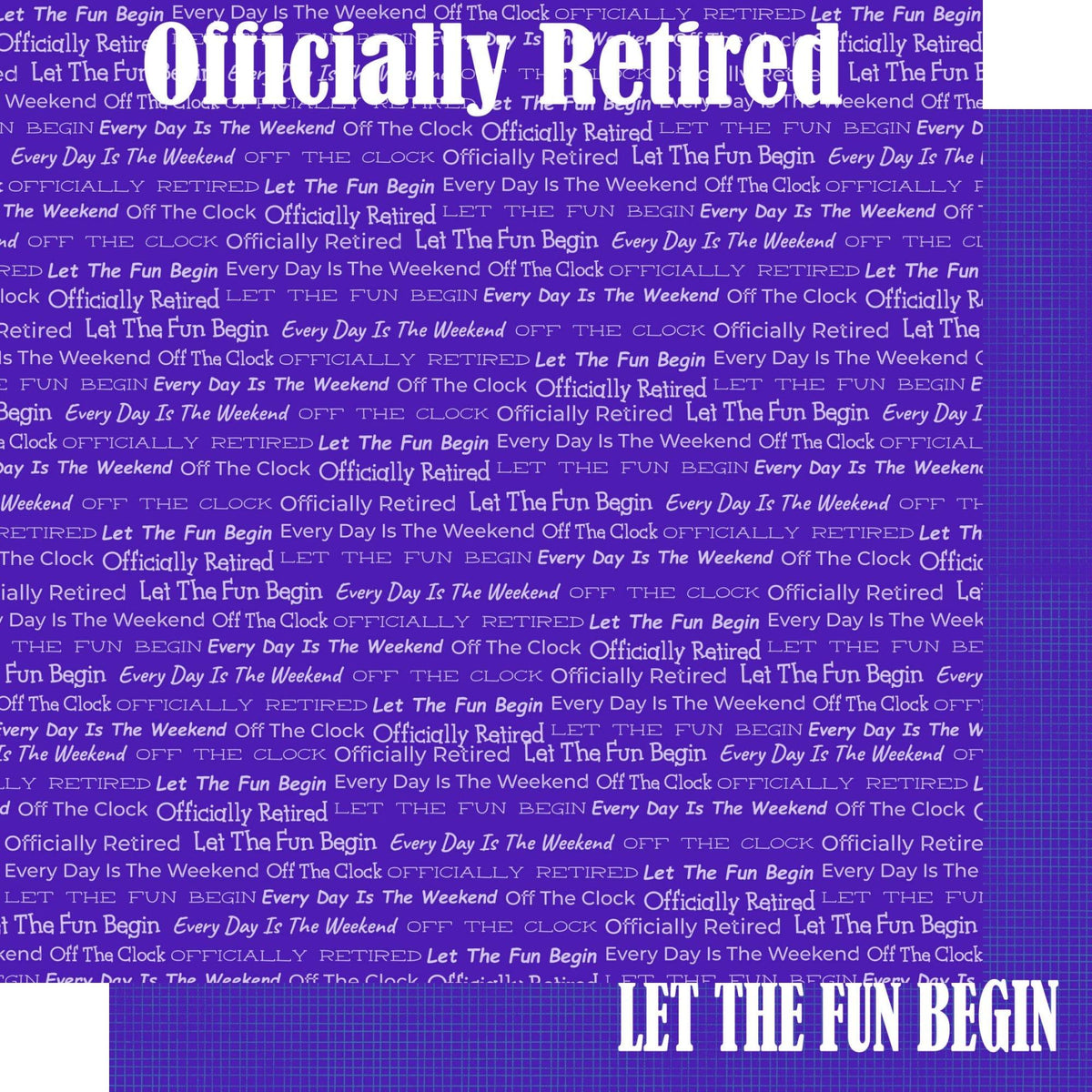 Retirement Collection Finally Retired 12 x 12 Double-Sided Scrapbook Paper by SSC Designs