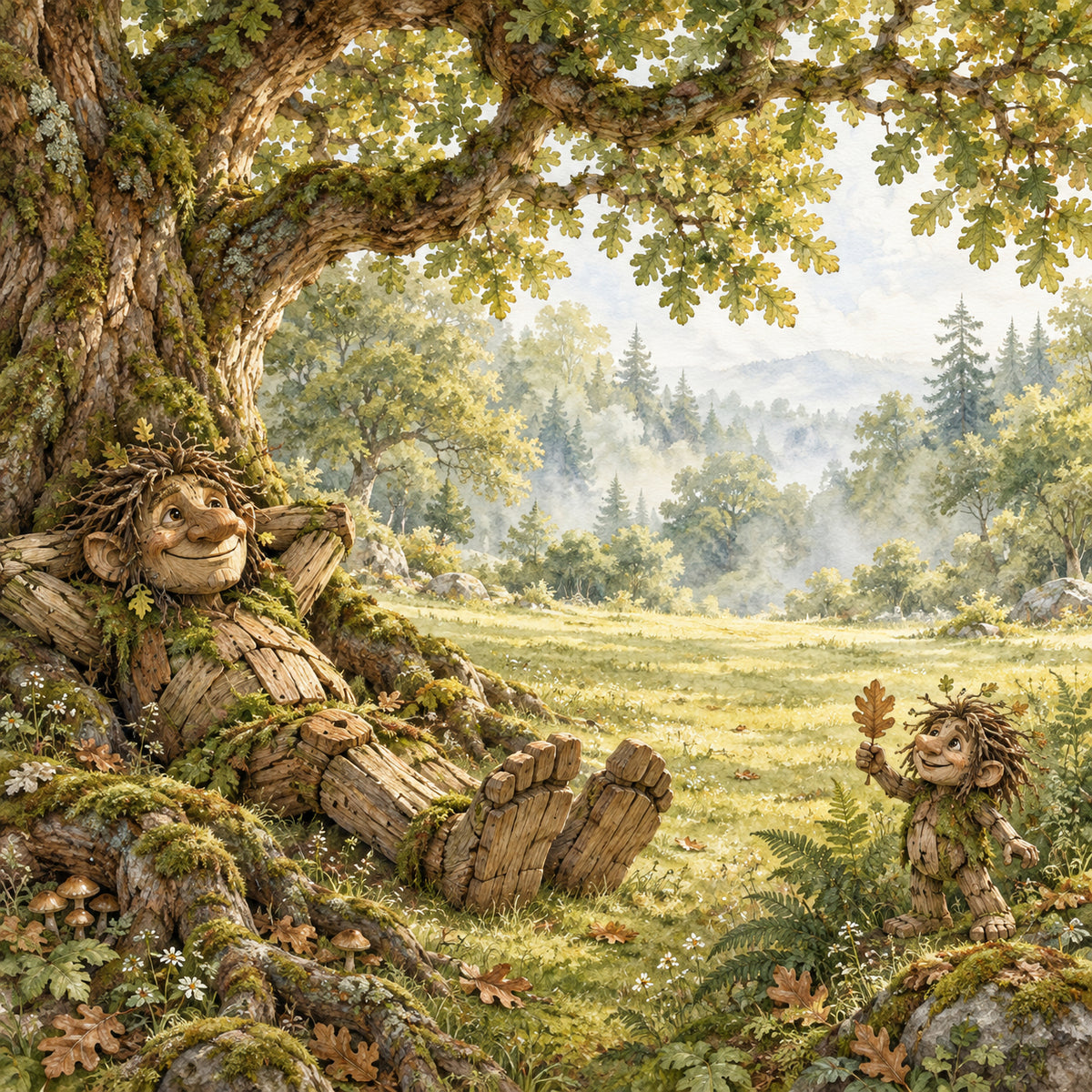 Troll Hunting Collection Relaxing Troll 12 x 12 Double-Sided Scrapbook Paper by SSC Designs - 15 Pack