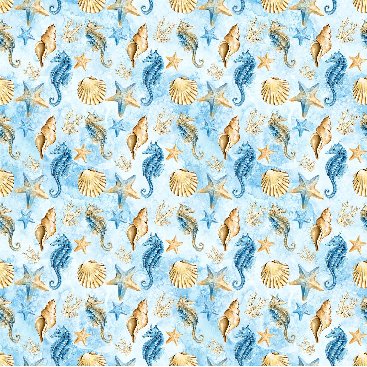 Frou Frou's Sun & Sand Collection Sea Life 12 x 12 Double-Sided Scrapbook Paper - 15 Pack