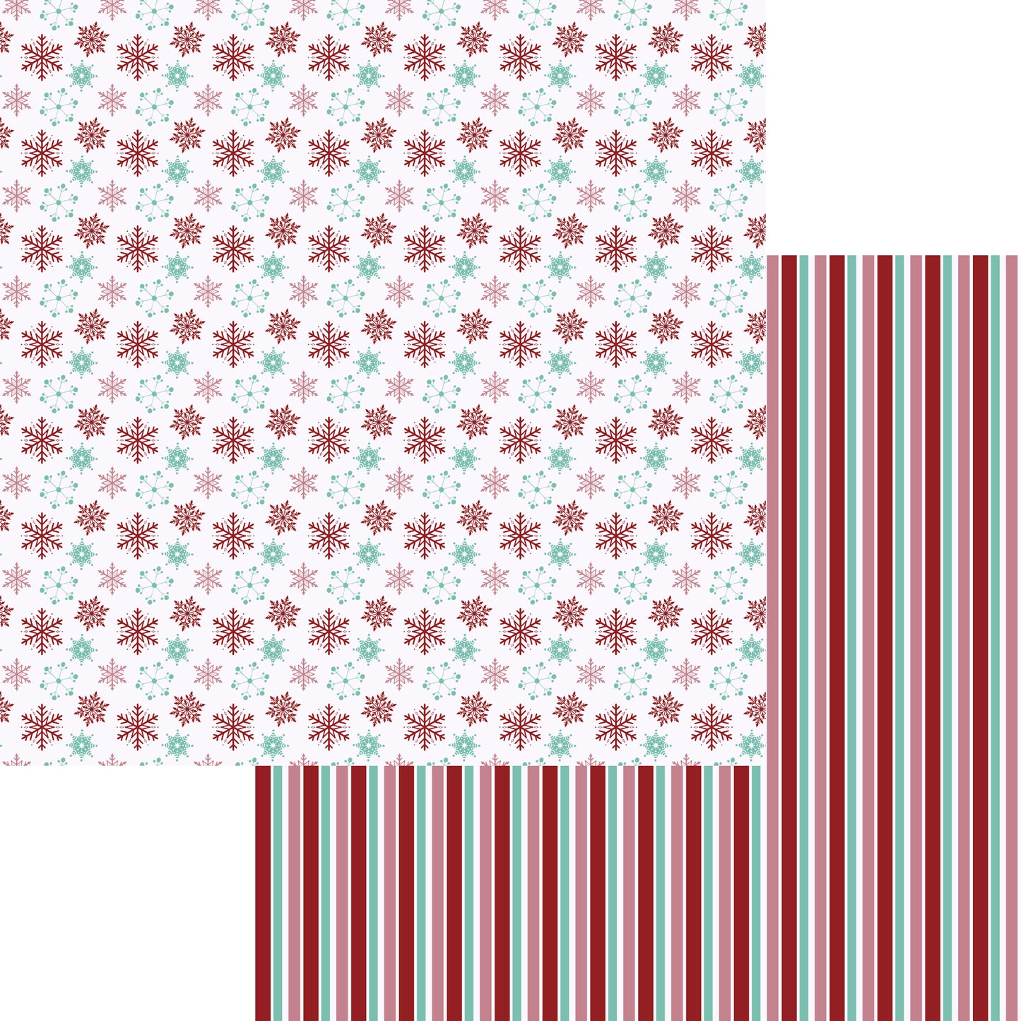 Snowflake Lane Collection 12 x 12 Scrapbook Paper & Embellishment Kit by SSC Designs - 3 Kits
