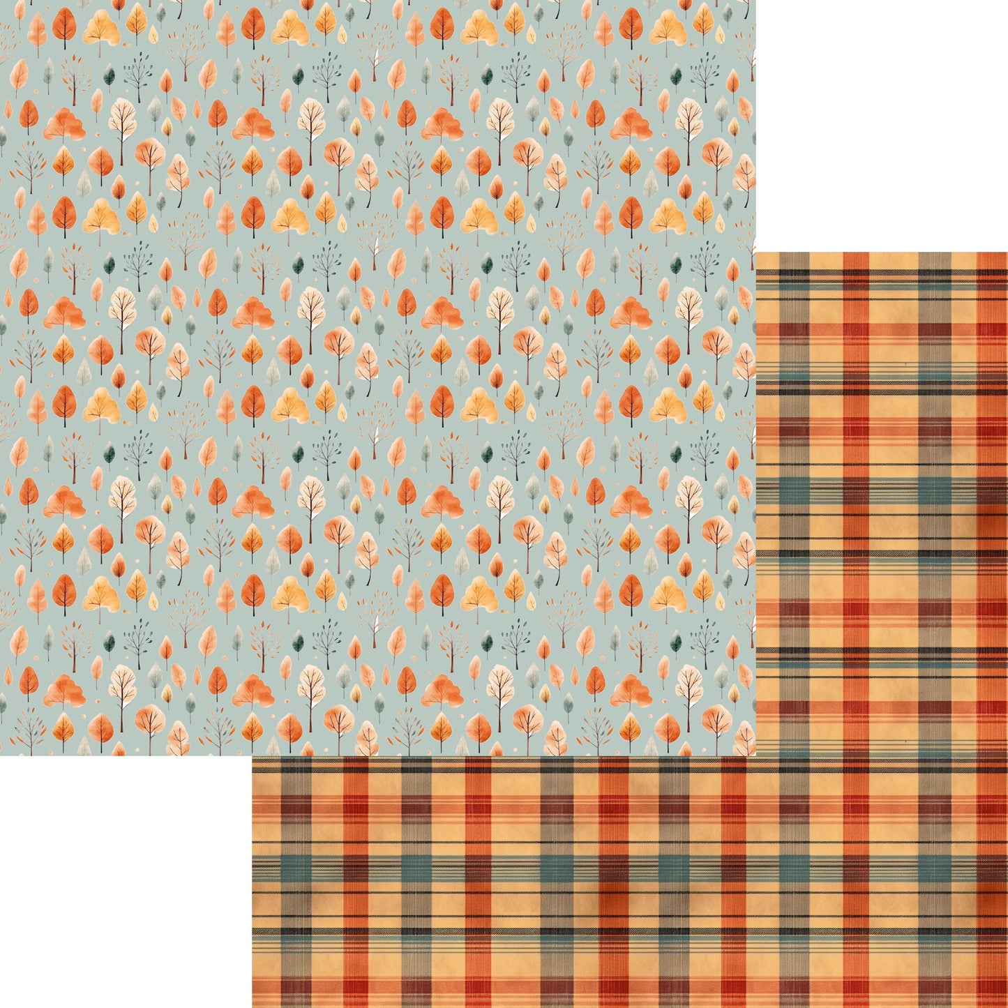 Fall Blessings Collection Fall All Around 12 x 12 Double-Sided Scrapbook Paper by SSC Designs - 15 Pack