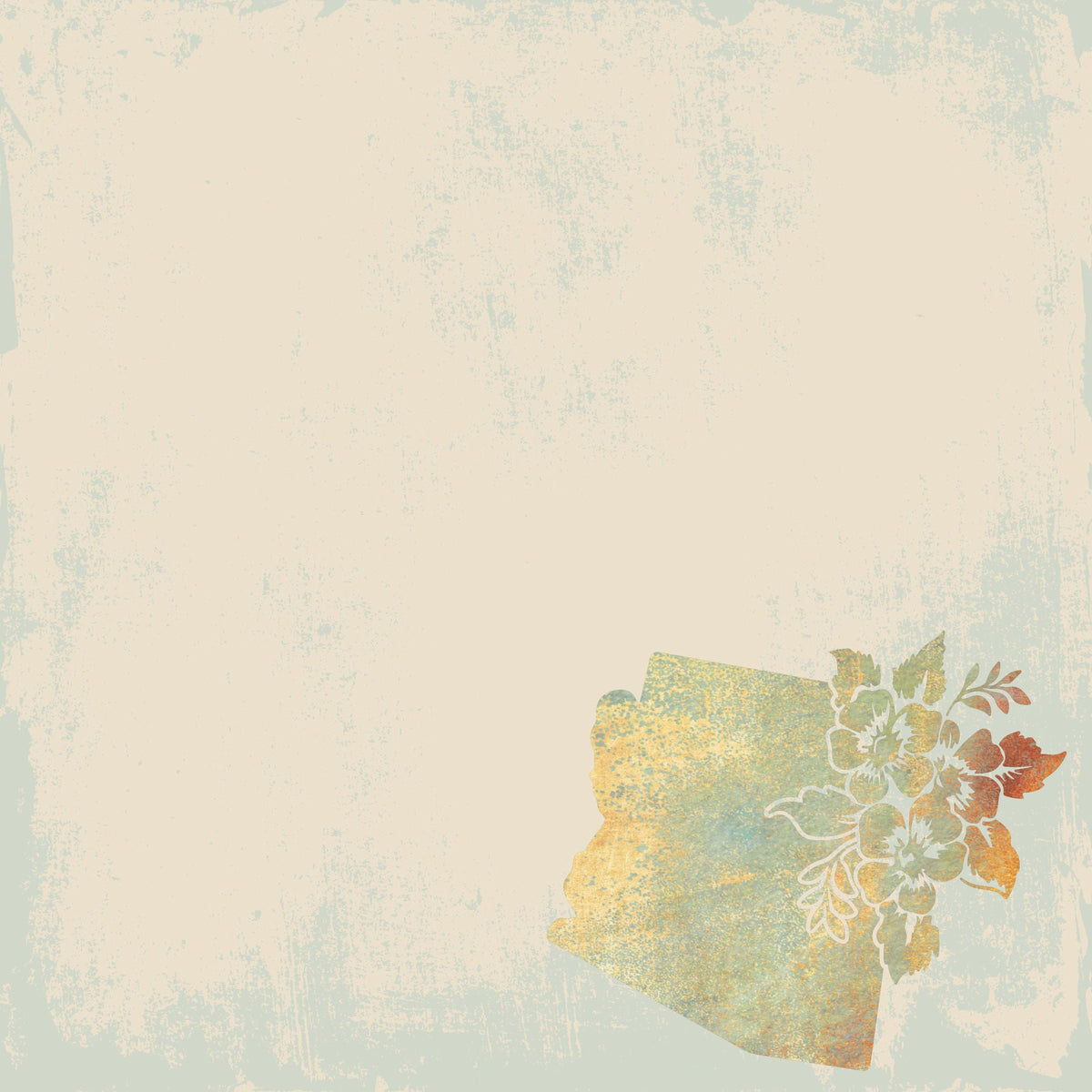 State Plates Collection Arizona 12 x 12 Double-Sided Scrapbook Paper by SSC Designs