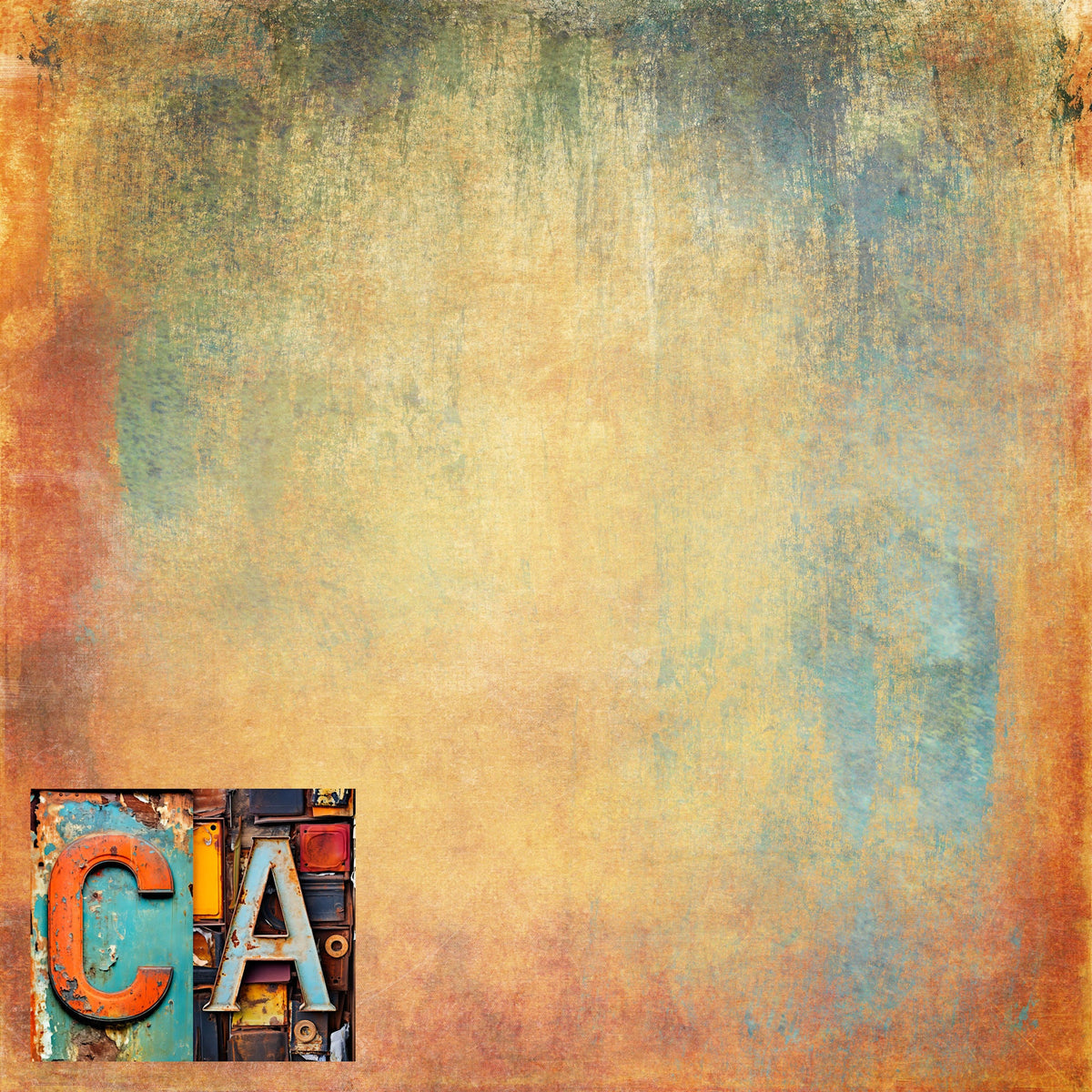 State Plates Collection California 12 x 12 Double-Sided Scrapbook Paper by SSC Designs