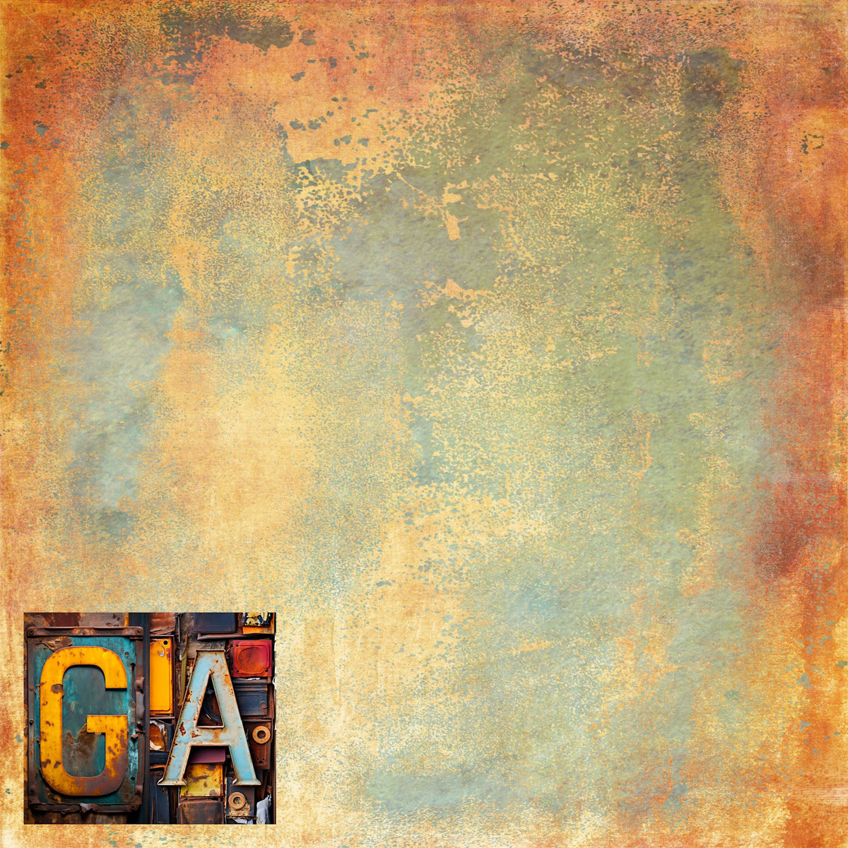 State Plates Collection Georgia 12 x 12 Double-Sided Scrapbook Paper by SSC Designs
