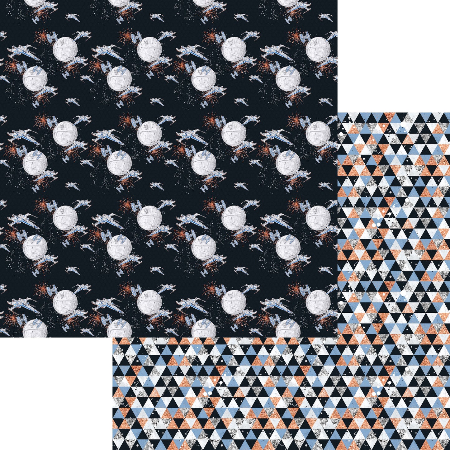 Space Wars Collection Home Planet 12 x 12 Double-Sided Scrapbook Paper by SSC Designs - 15 Pack