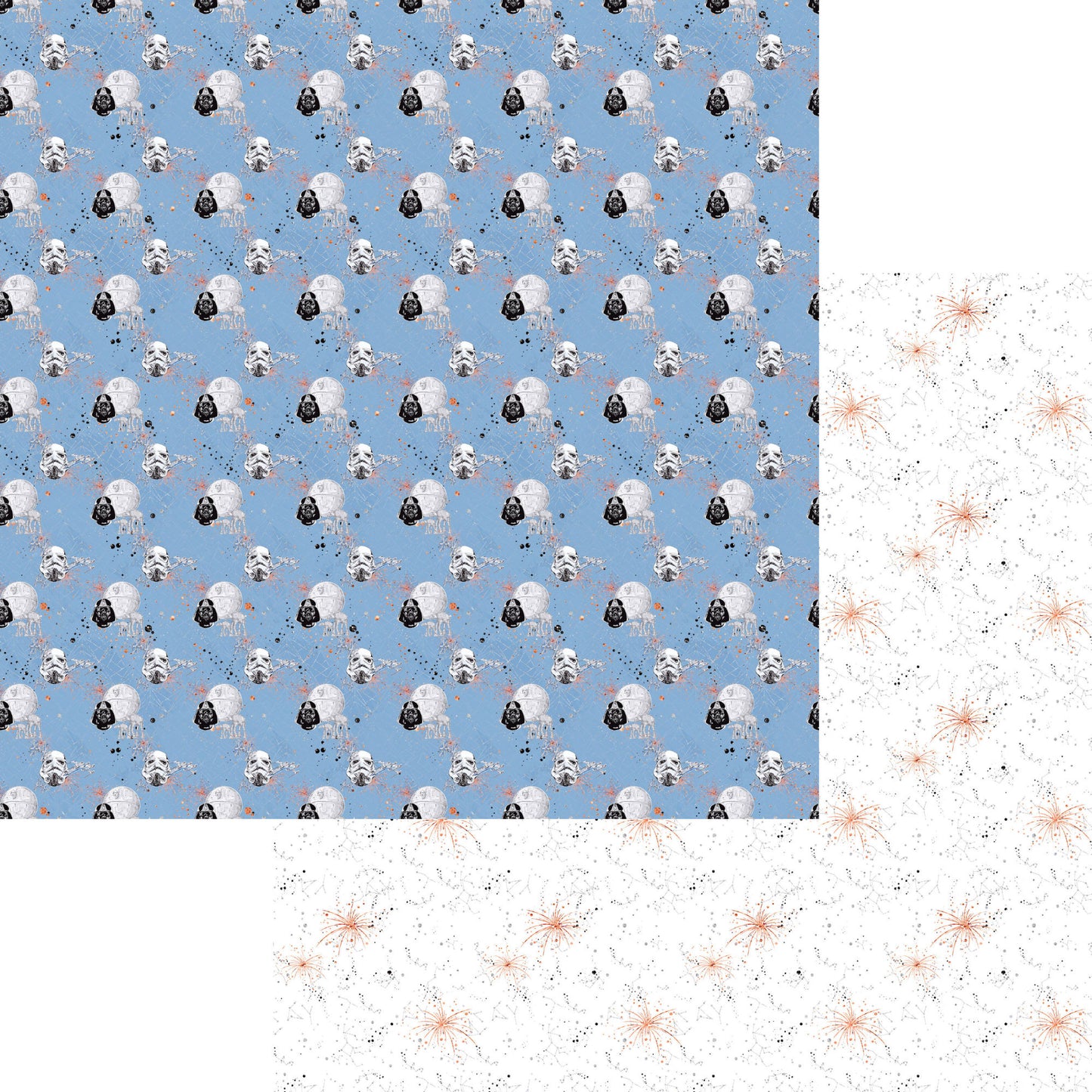 Space Wars Collection Bots 12 x 12 Double-Sided Scrapbook Paper by SSC Designs - 15 Pack
