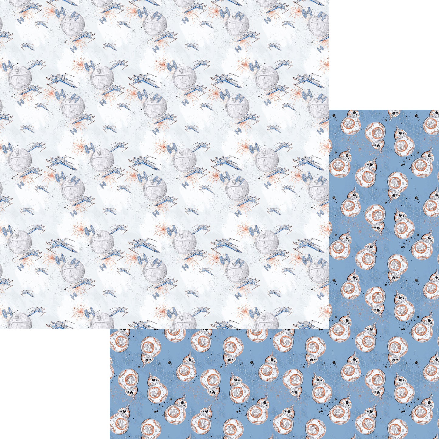 Space Wars Collection Fighters 12 x 12 Double-Sided Scrapbook Paper by SSC Designs - 15 Pack
