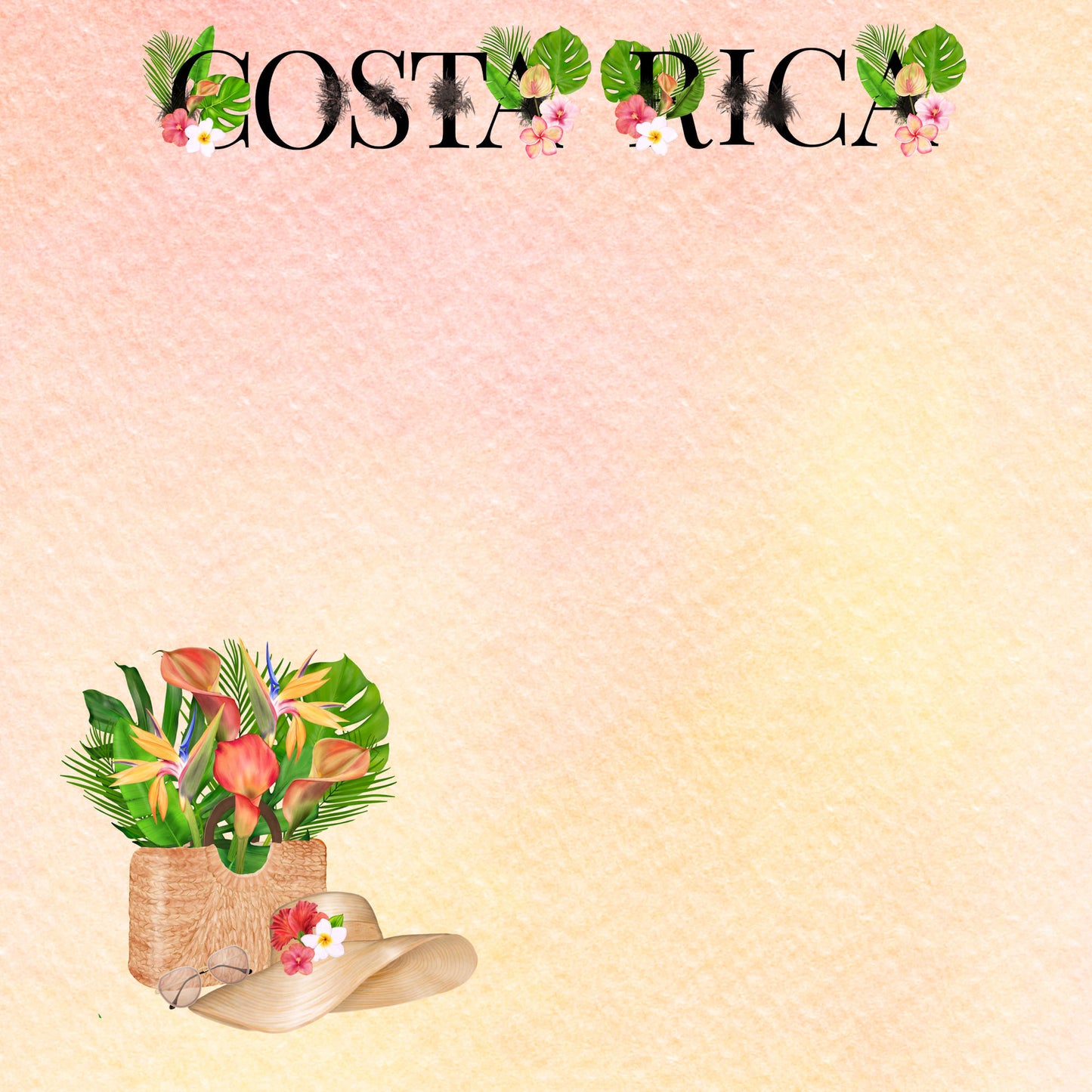 Exotic Tropics Collection Costa Rica 12 x 12 Double-Sided Scrapbook Paper - 15 Pack