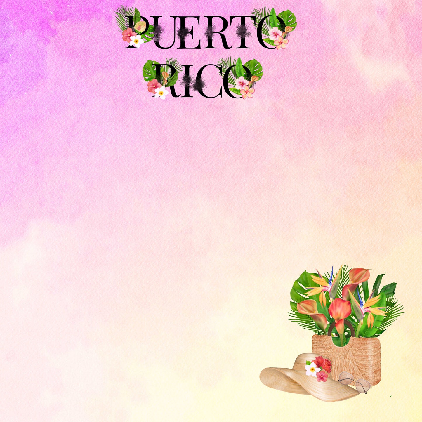 Exotic Tropics Collection Puerto Rico 12 x 12 Double-Sided Scrapbook Paper - 15 Pack