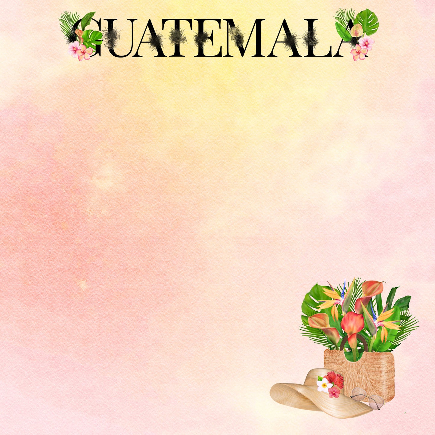 Exotic Tropics Collection Guatemala 12 x 12 Double-Sided Scrapbook Paper - 15 Pack