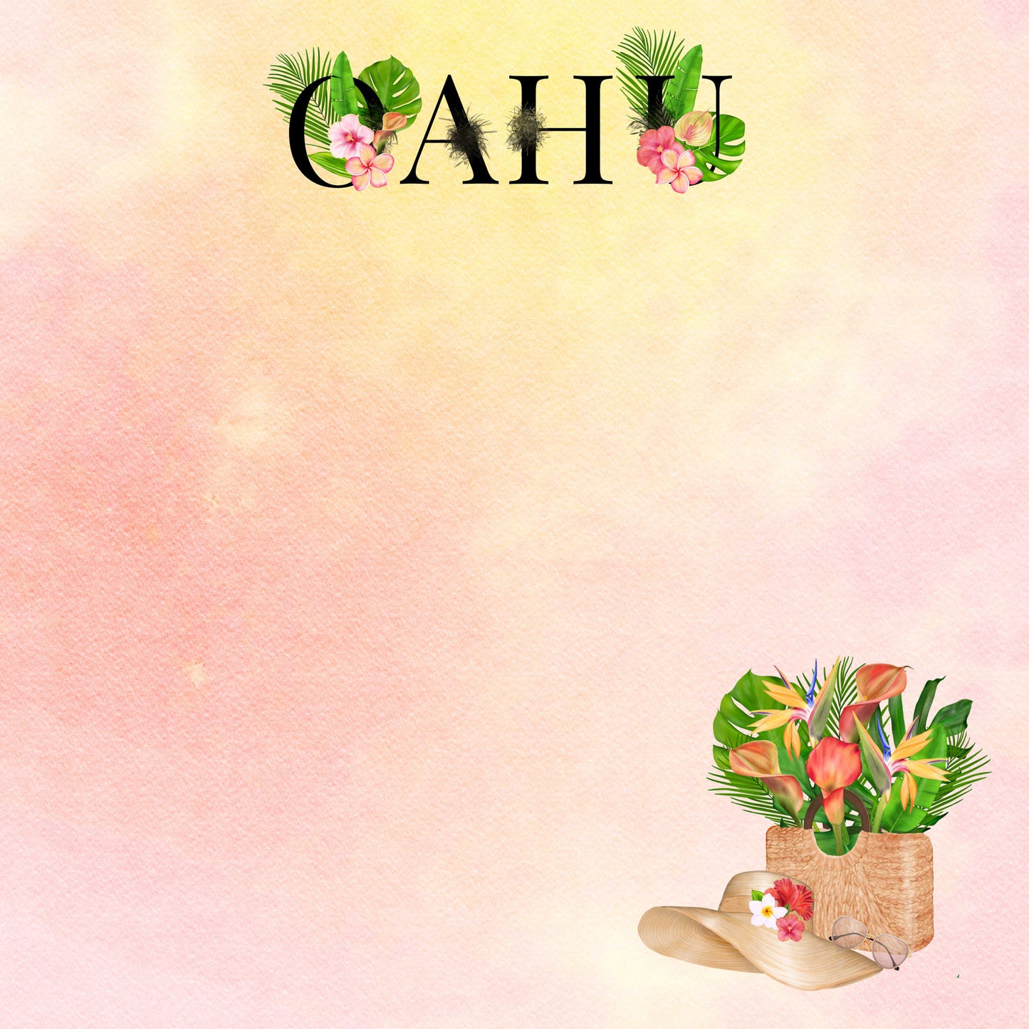 Exotic Tropics Collection Oahu 12 x 12 Double-Sided Scrapbook Paper - 15 Pack