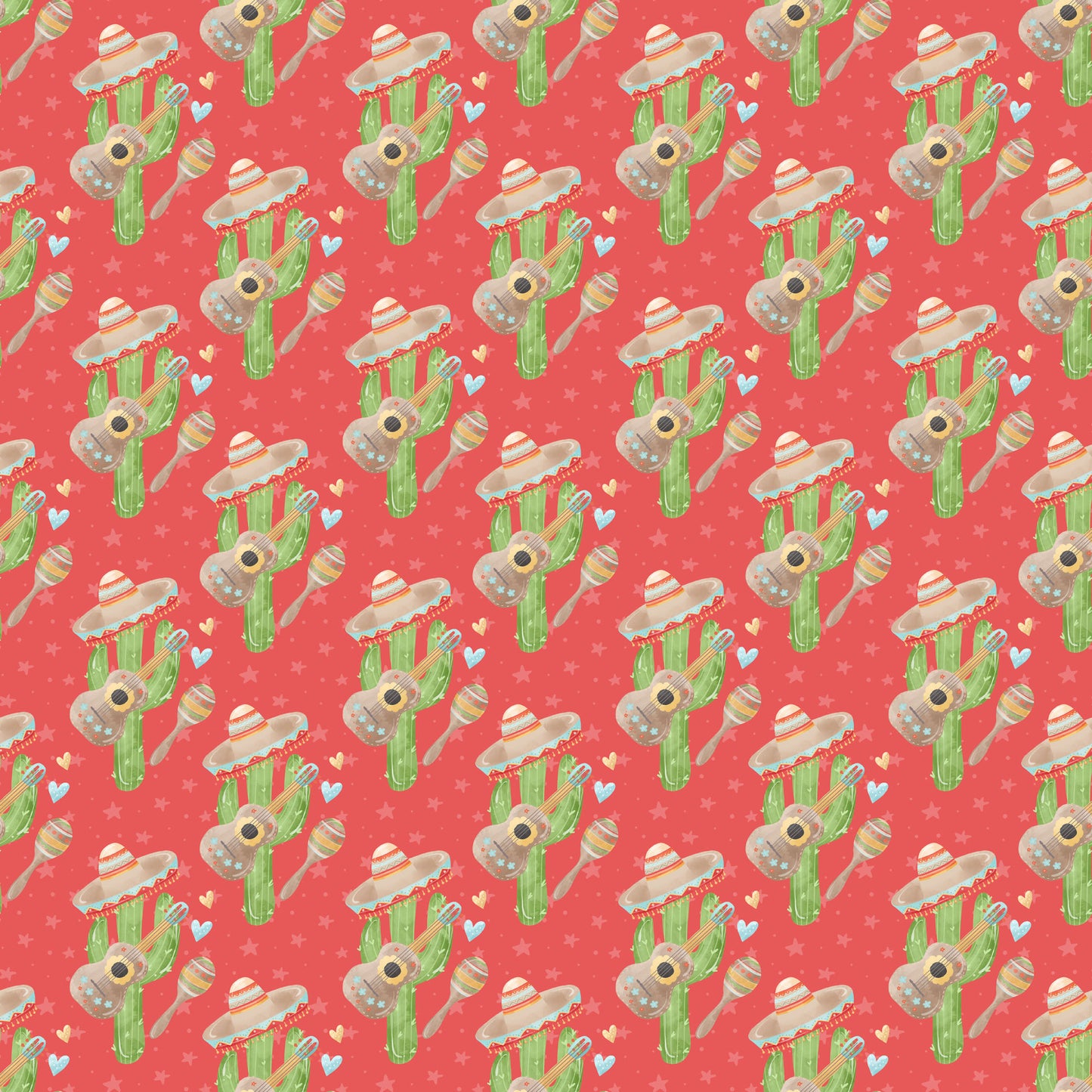 Fiesta Collection Cactus 12 x 12 Double-Sided Scrapbook Paper - 15 Pack
