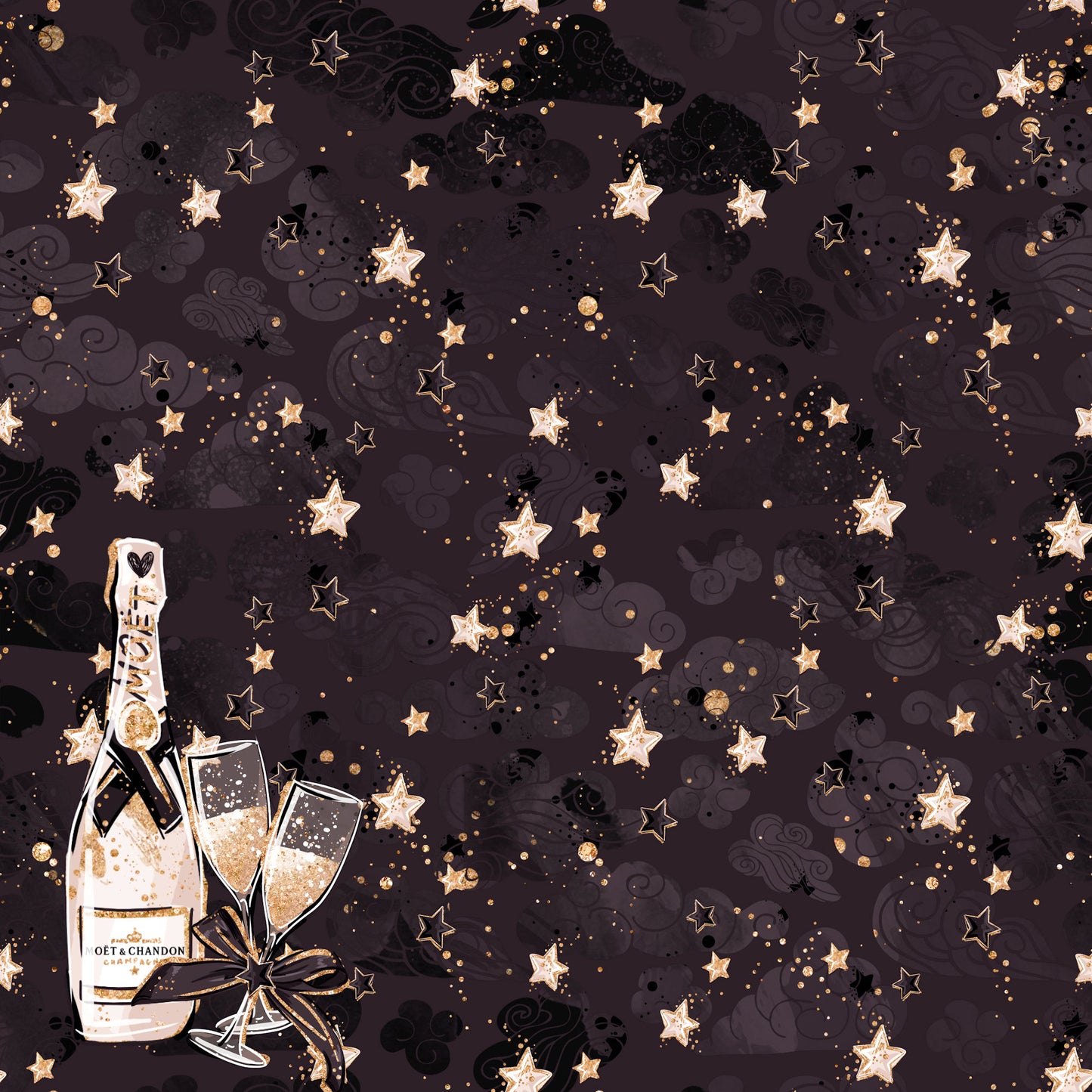 New Year's Eve 2023 Celebration Collection Let's Toast 12 x 12 Double-Sided Scrapbook Paper - 15 Pack