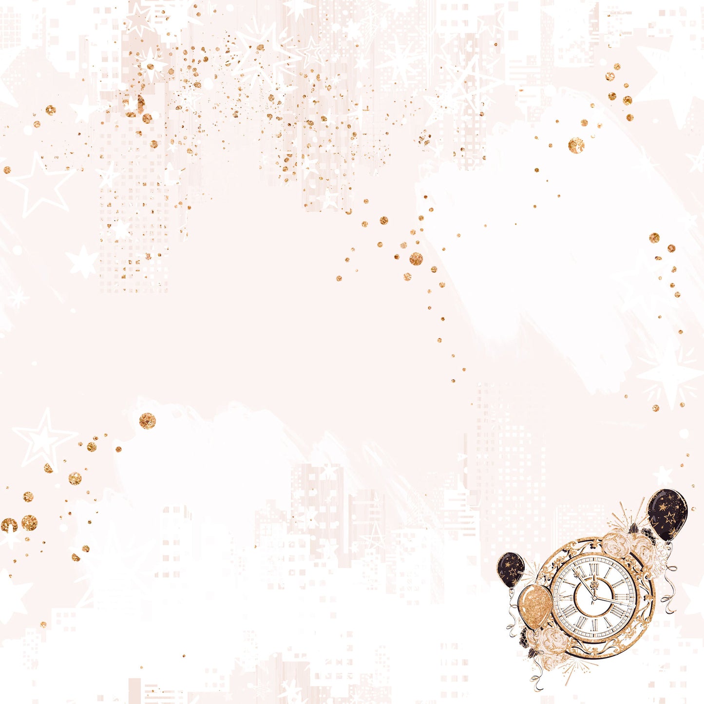 New Year's Eve 2023 Celebration Collection Countdown 12 x 12 Double-Sided Scrapbook Paper - 15 Pack