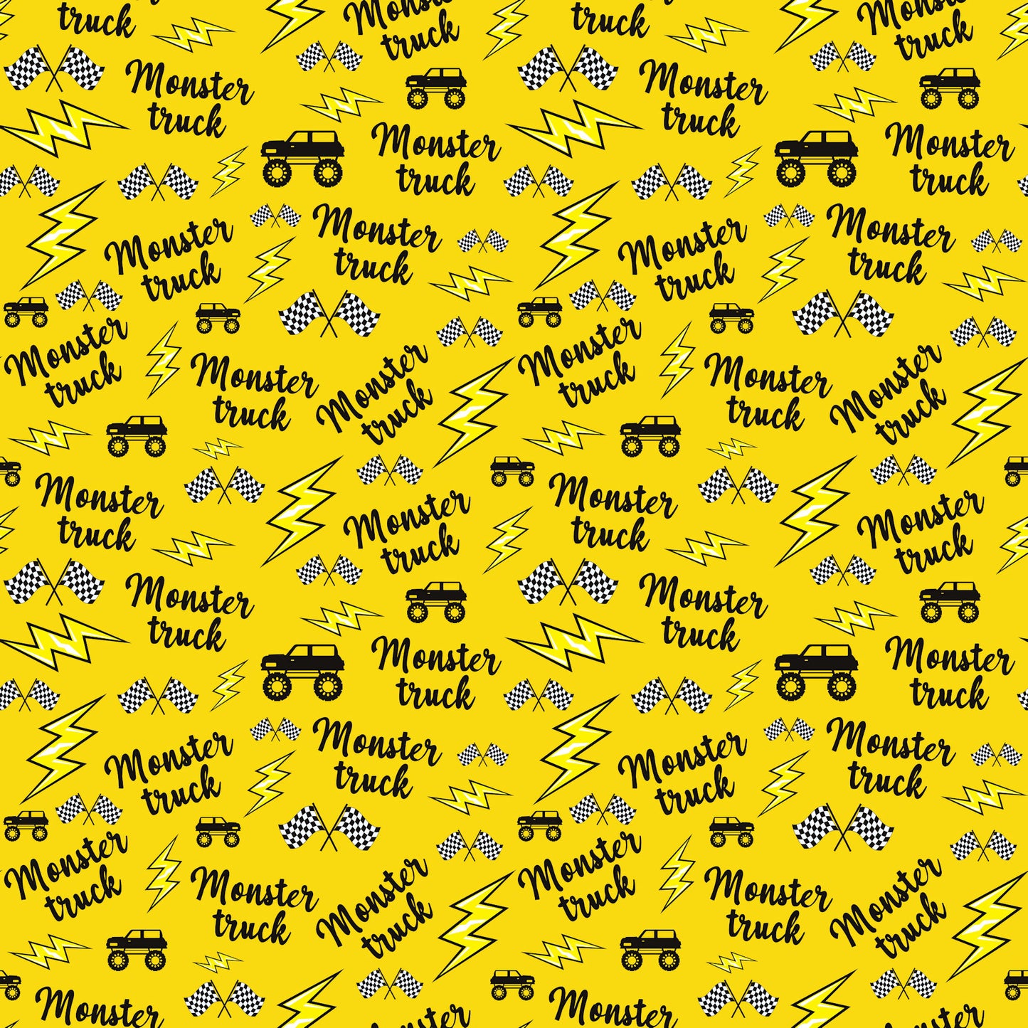 Monster Trucks 12 x 12 Double-Sided Scrapbook Paper by SSC Designs
