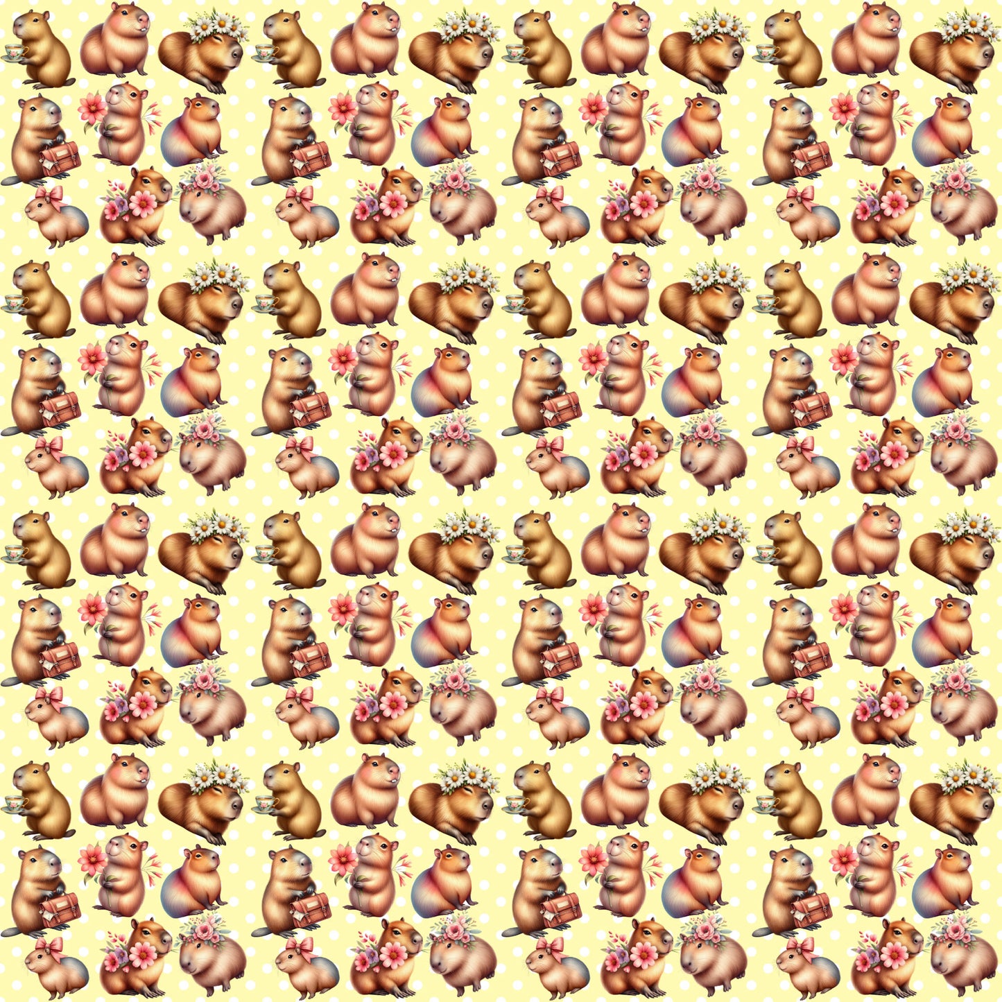 Capybara Café 12 x 12 Double-Sided Scrapbook Paper by SSC Designs