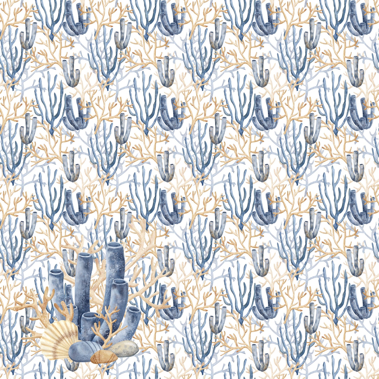 Seaside Dreams Collection Coral 12 x 12 Double-Sided Scrapbook Paper by SSC Designs - 15 Pack