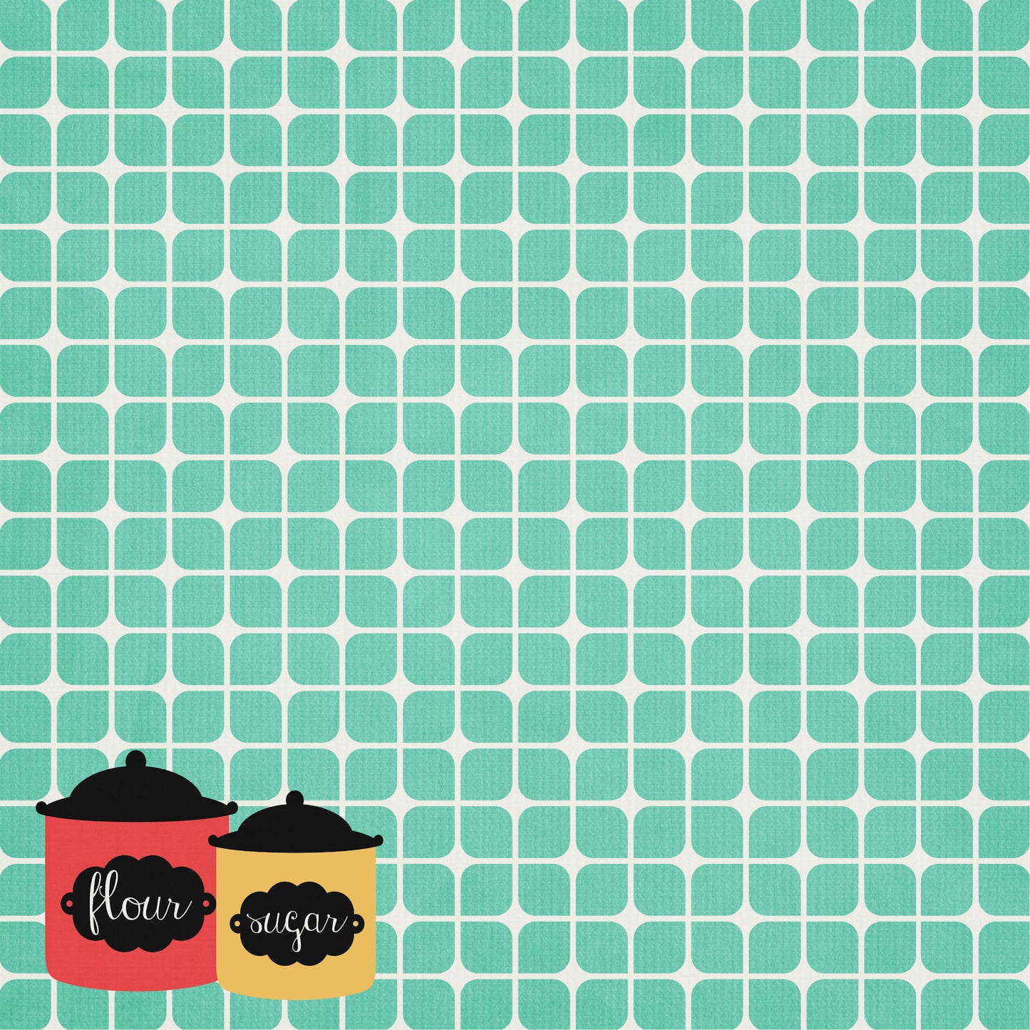 Stir It Up Collection Ingredients 12 x 12 Double-Sided Scrapbook Paper by SSC Designs - 15 Pack