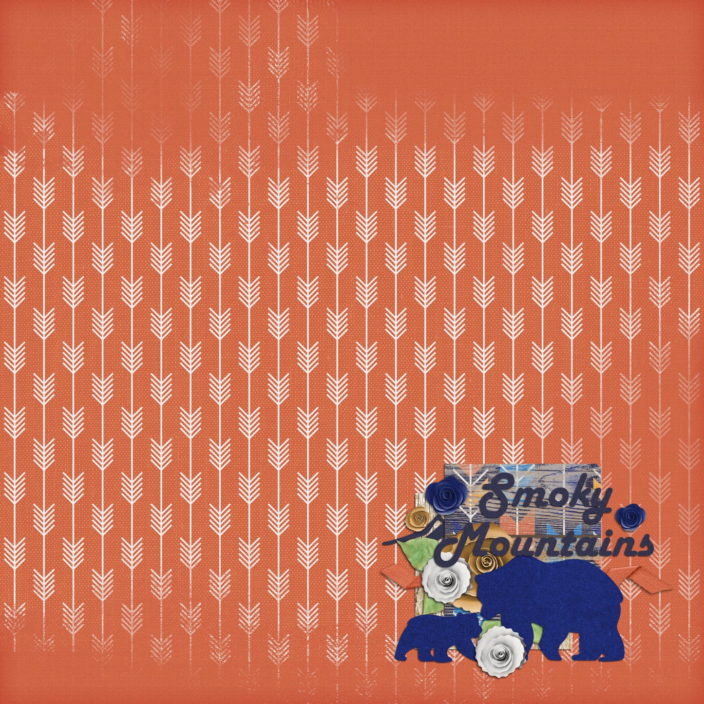 Tennessee Collection Smoky Mountains 12 x 12 Double-Sided Scrapbook Paper by SSC Designs - 15 Pack