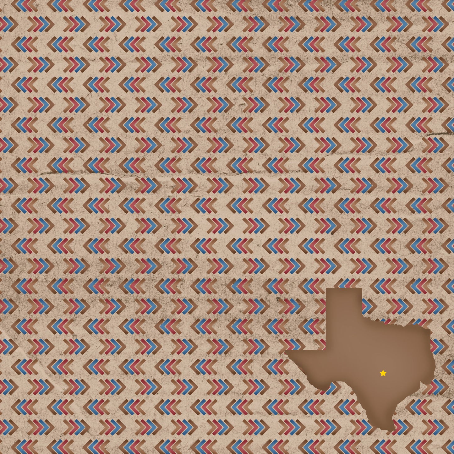 Texas Collection Cowboy Hats 12 x 12 Double-Sided Scrapbook Paper by SSC Designs - 15 Pack