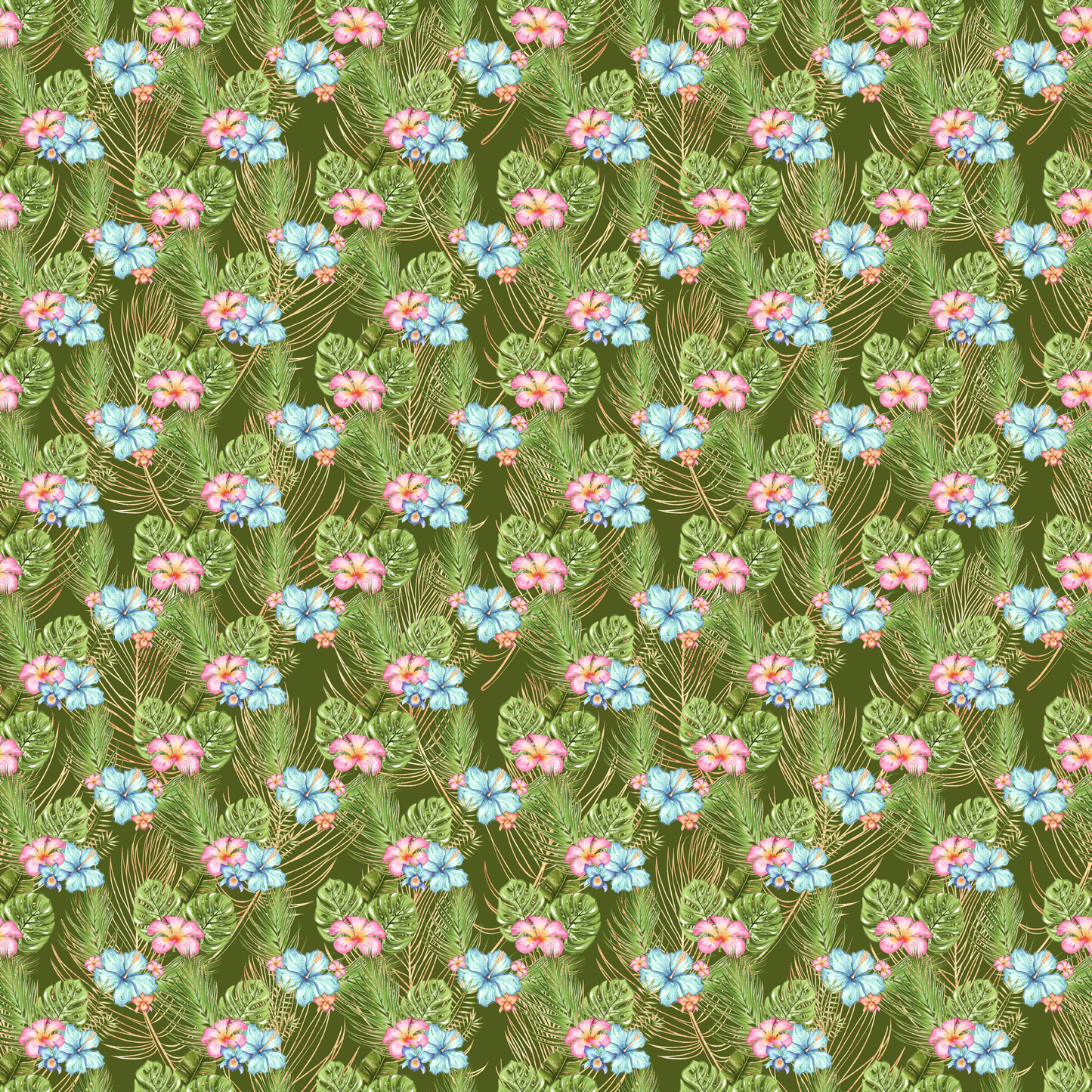 Tropical Bliss Collection Monstera 12 x 12 Double-Sided Scrapbook Paper by SSC Designs - 15 Pack