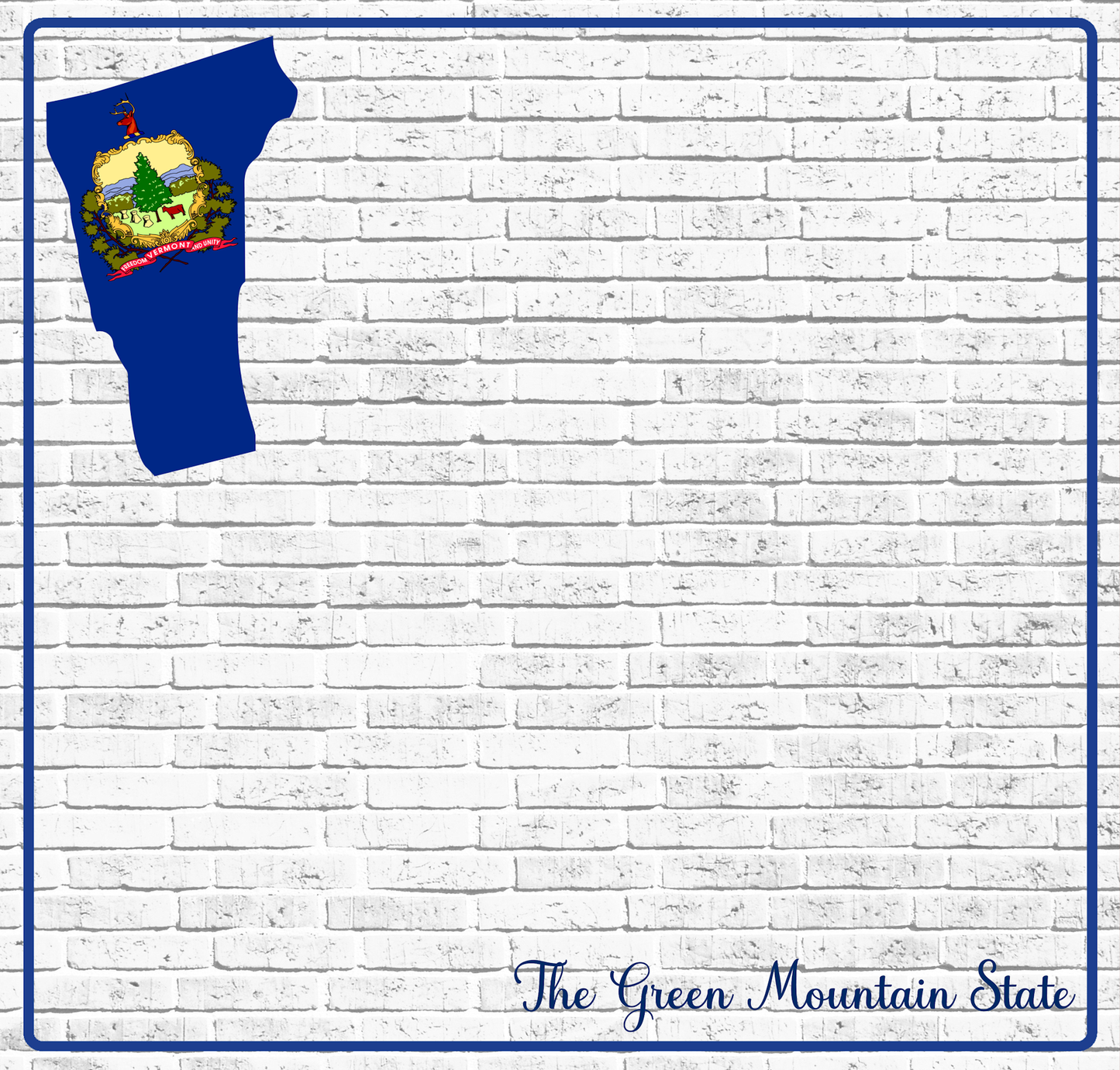 Fifty States Collection Vermont 12 x 12 Double-Sided Scrapbook Paper by SSC Designs - 15 Pack
